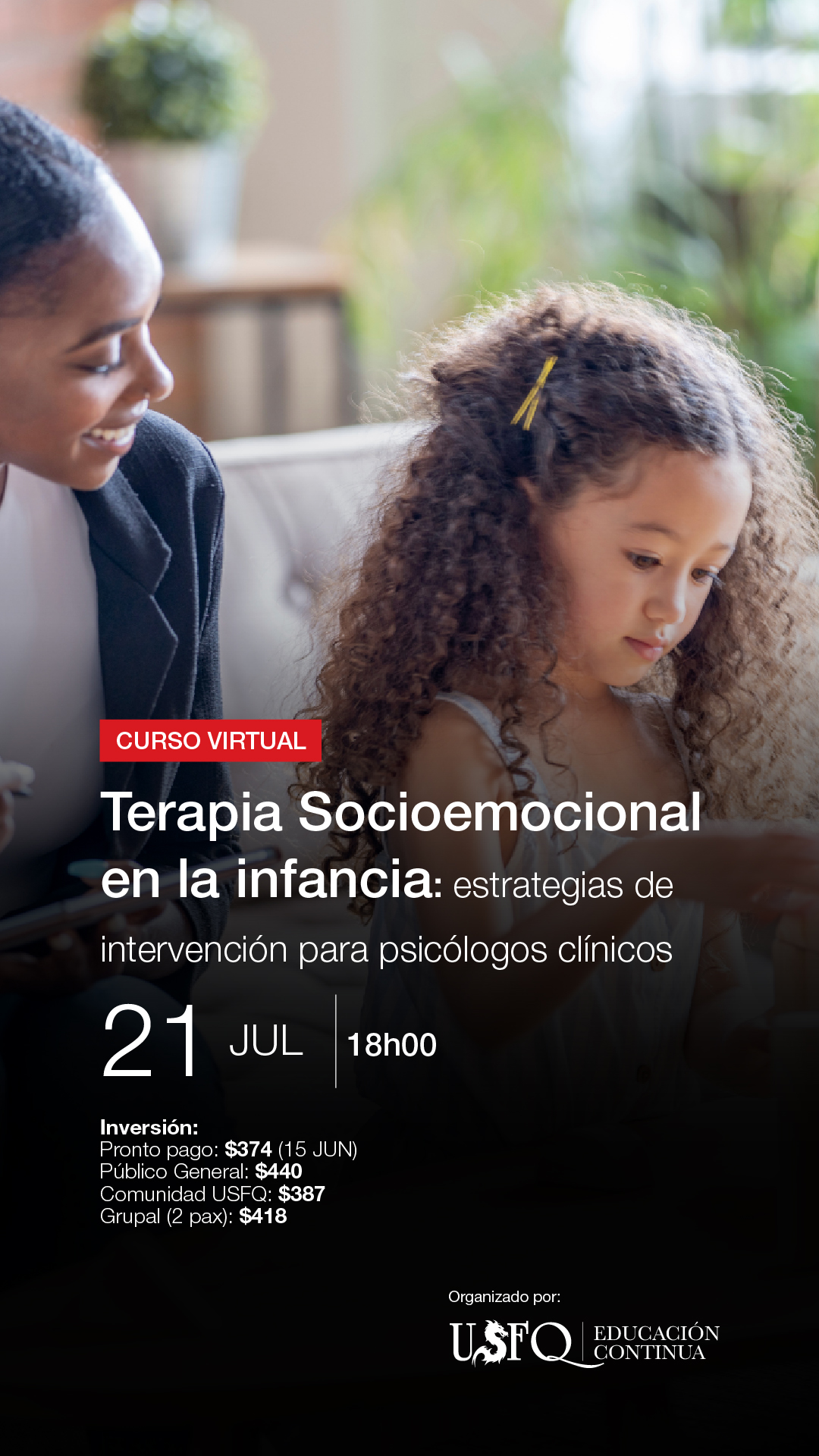Universidad San Francisco de Quito Facebook ad from May 27, 2026