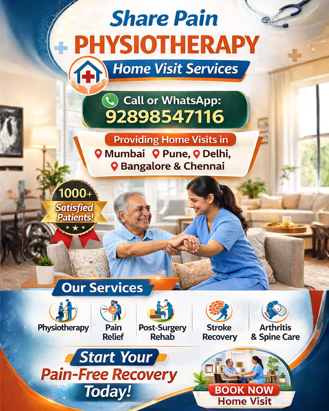 Share Pain Physiotherapy Facebook ad