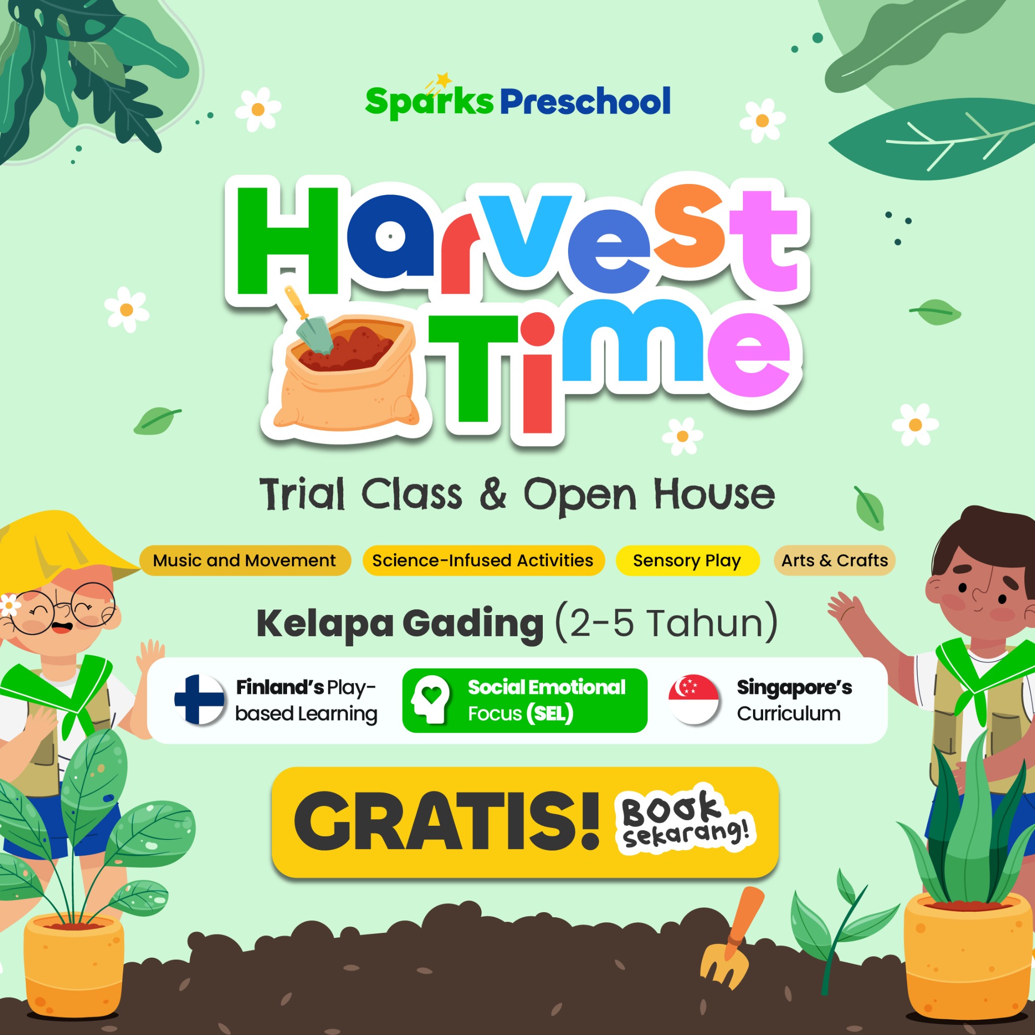 Sparks Preschool Facebook ad