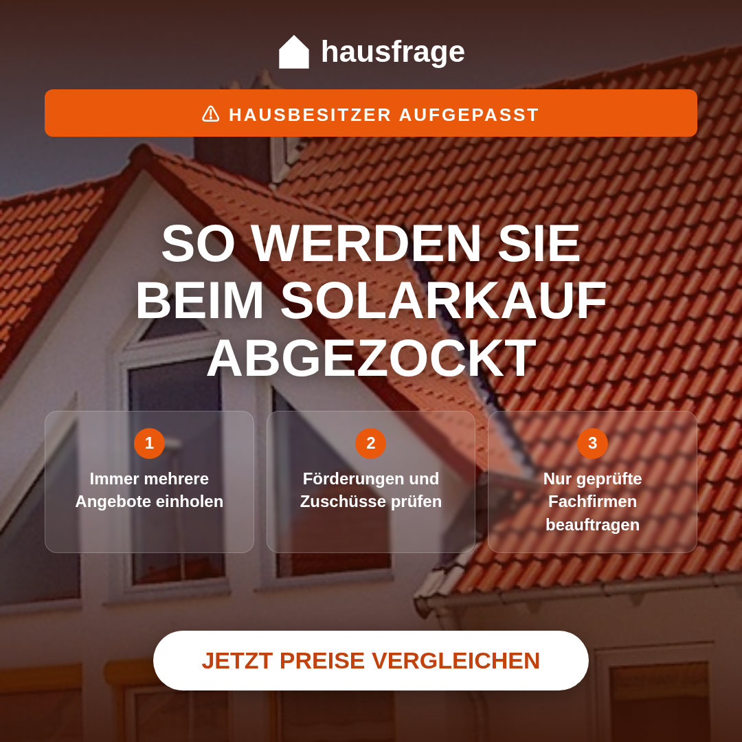 Hausfrage Facebook ad