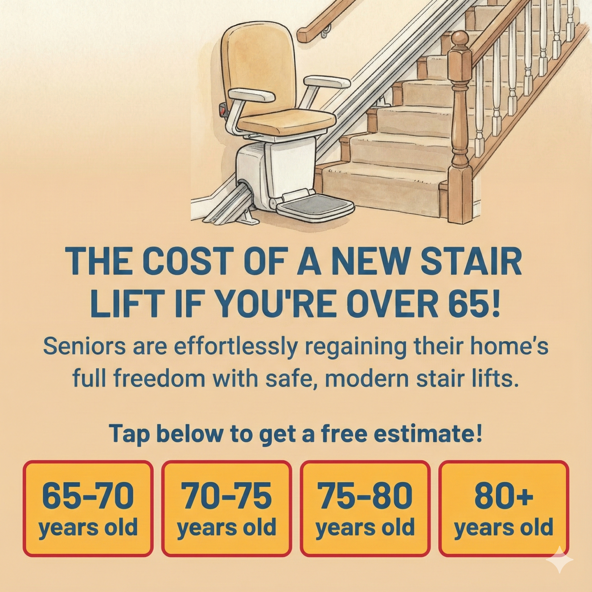 Clear Living Facebook ad: Why Canadian Seniors Are Rushing To Install Stairlifts