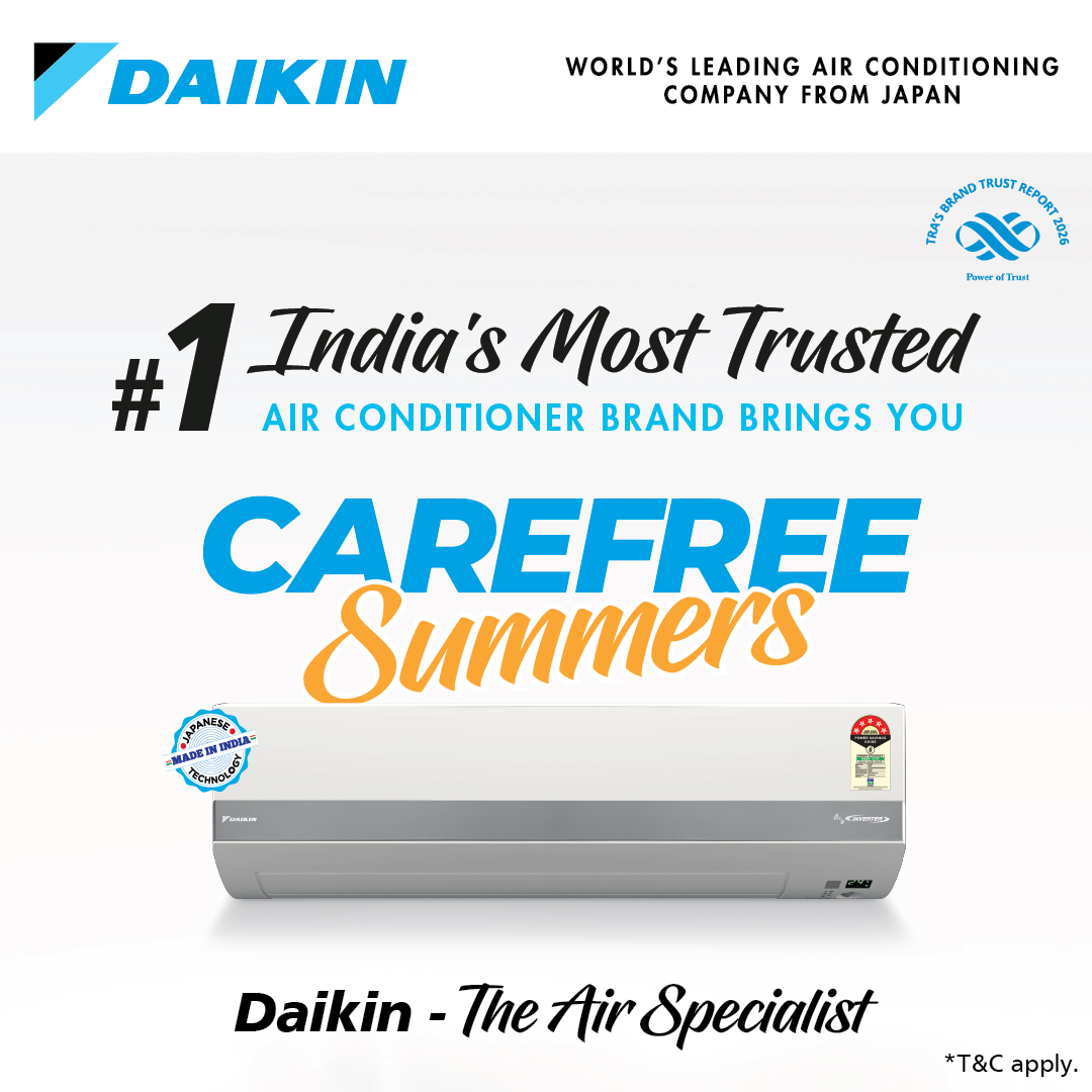 Daikin India Facebook ad: Bring home India's Most Trusted Air Conditioner Brand…