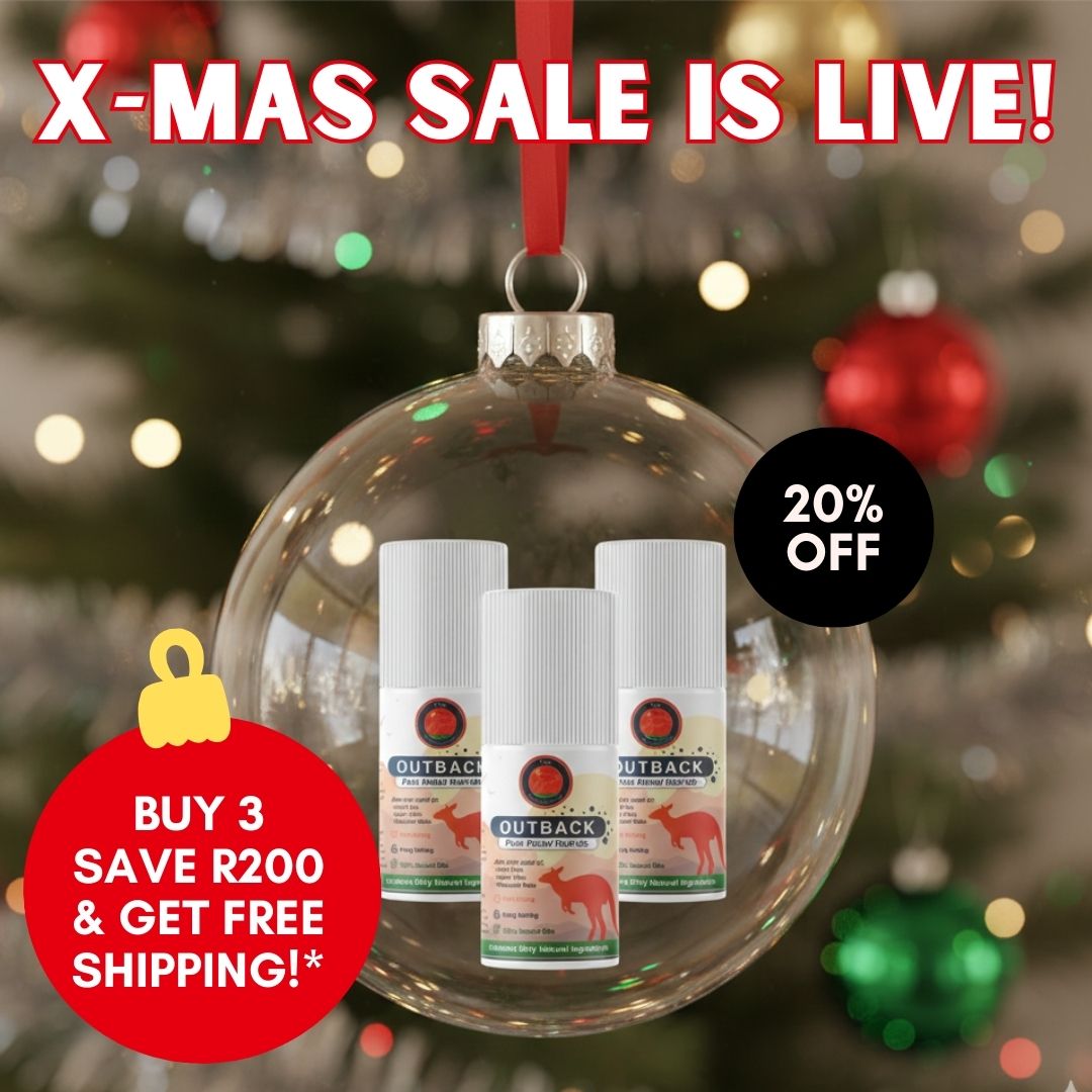 Outback Pain Relief S.A Facebook ad: XMAS SALE IS LIVE!