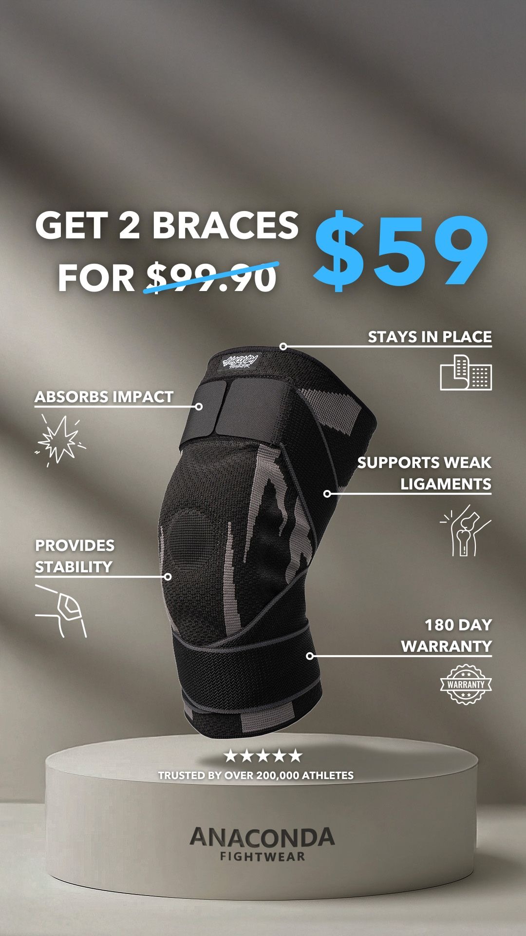 Anaconda Fightwear Facebook ad