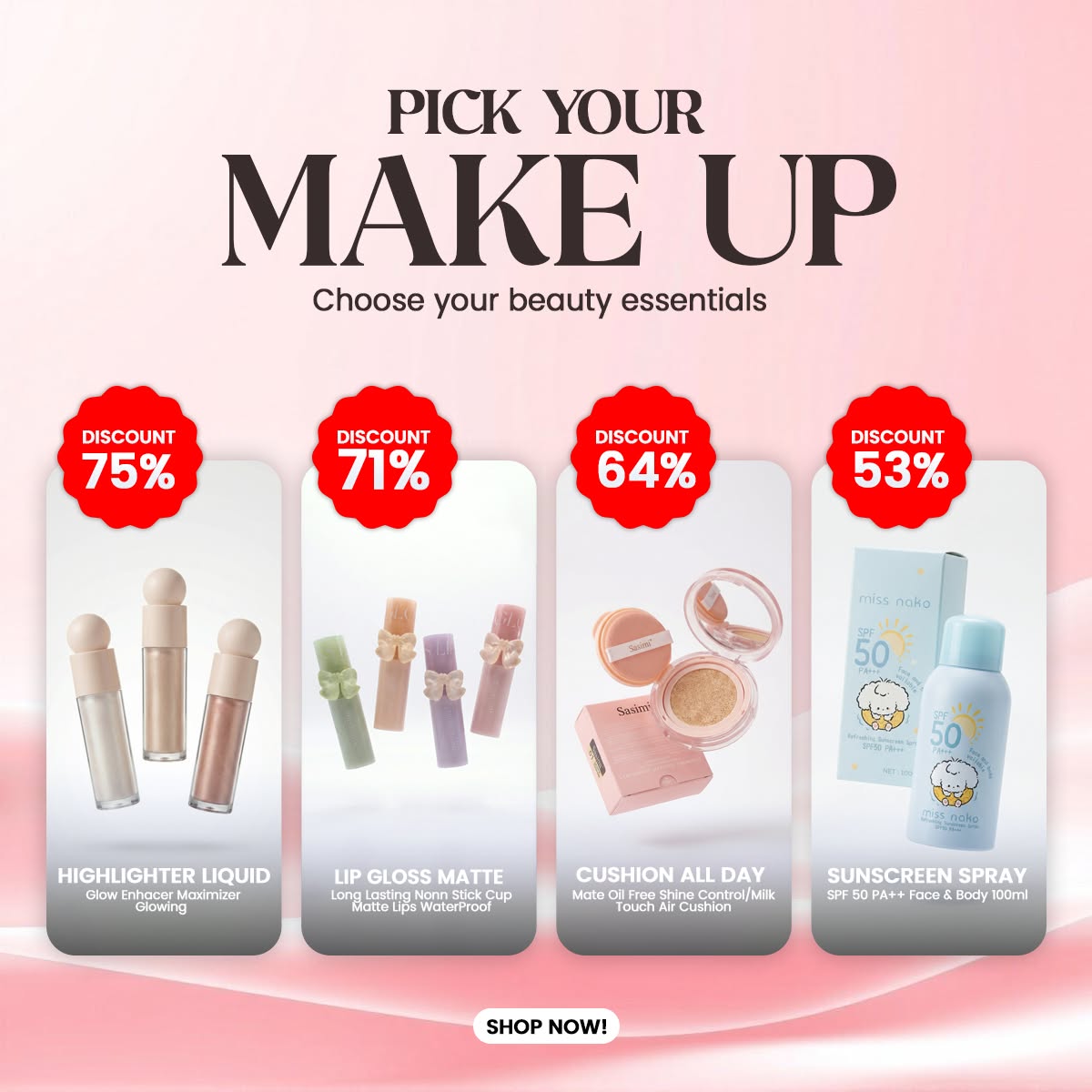 Lilis Cosmetics Facebook ad: SPECIAL SALE IS ON!