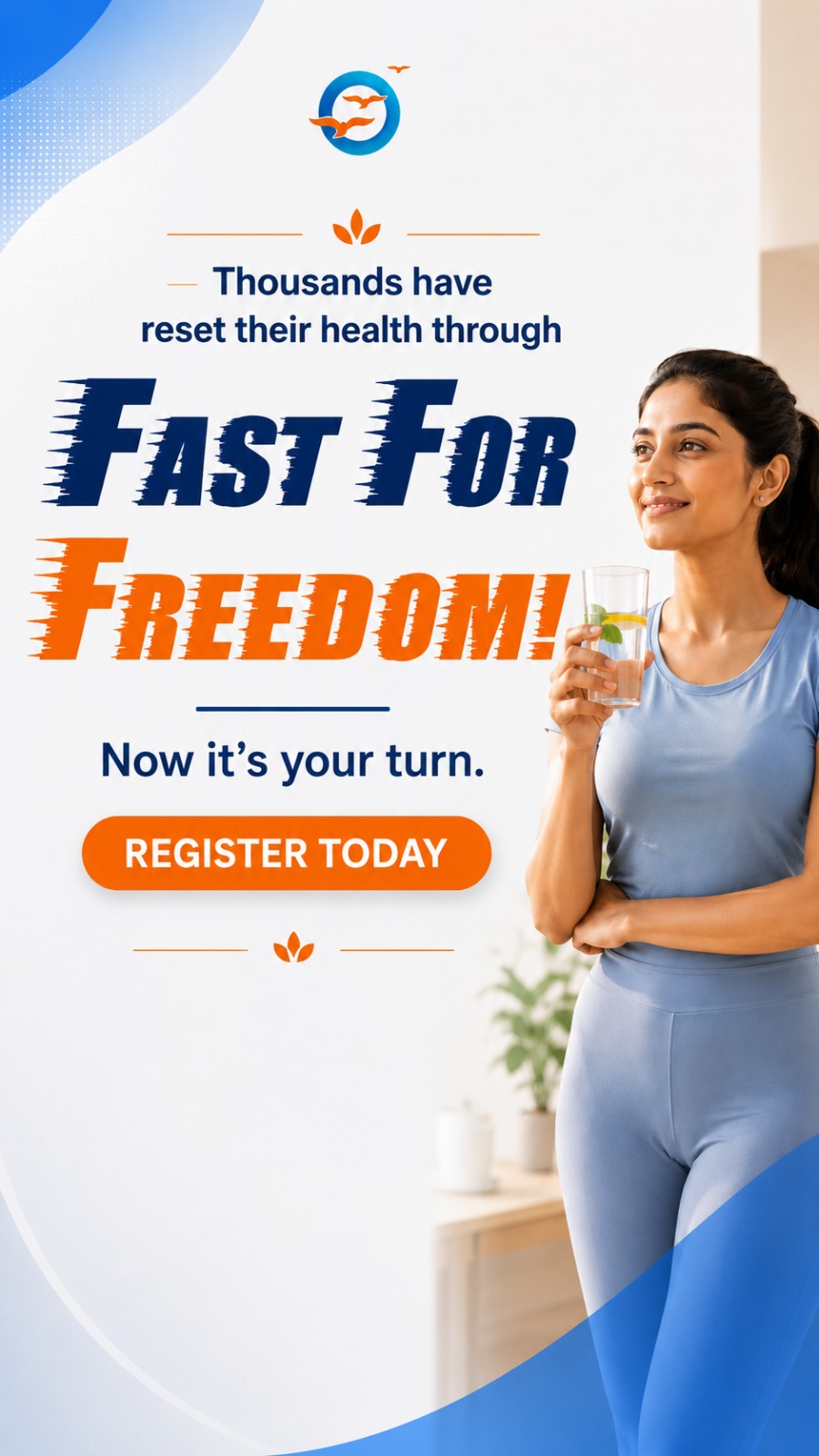 Freedom from Diabetes Facebook ad: Click to register and start your fasting journey.