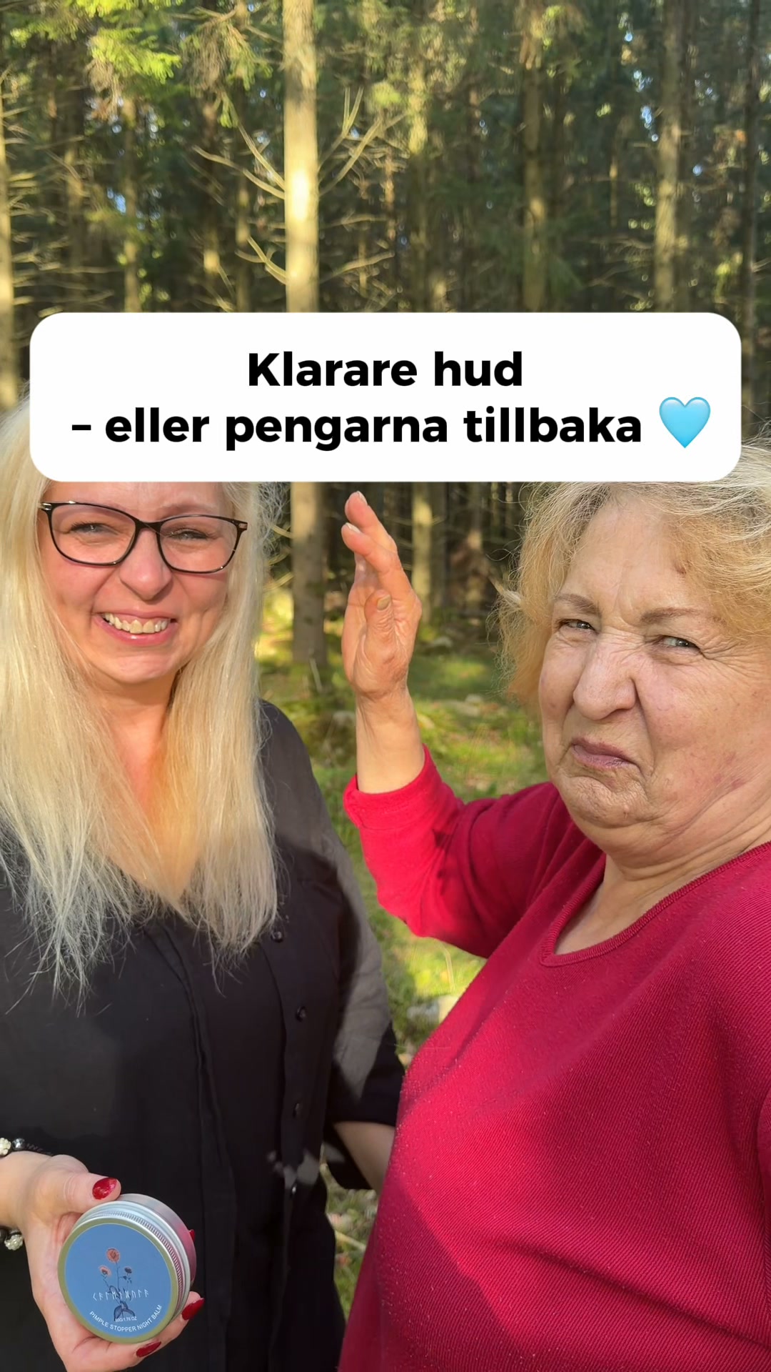 LovieBaby Facebook ad: Naturlig hudvård för akne
