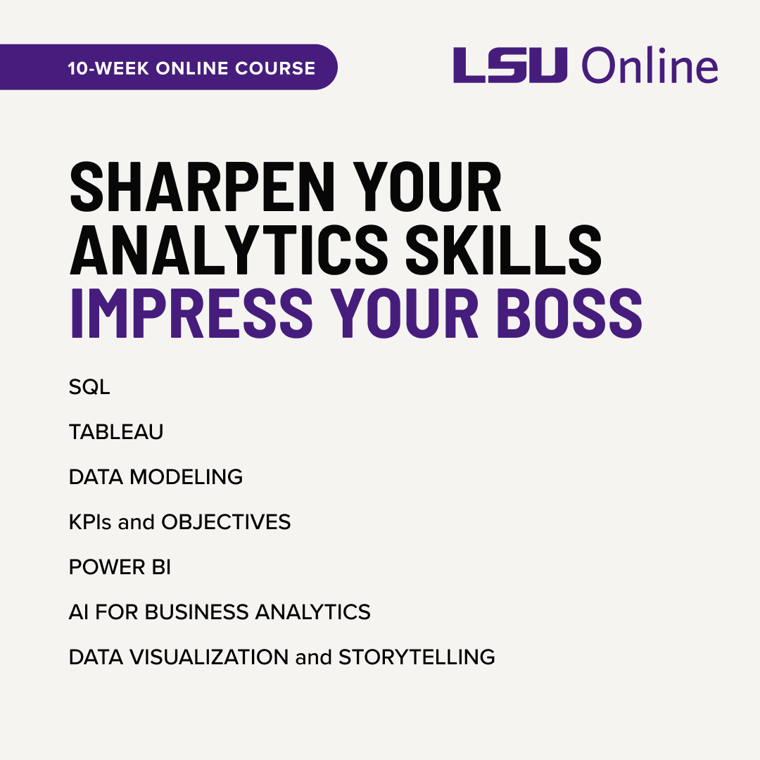 LSU Online Facebook ad from Jan 8, 2026