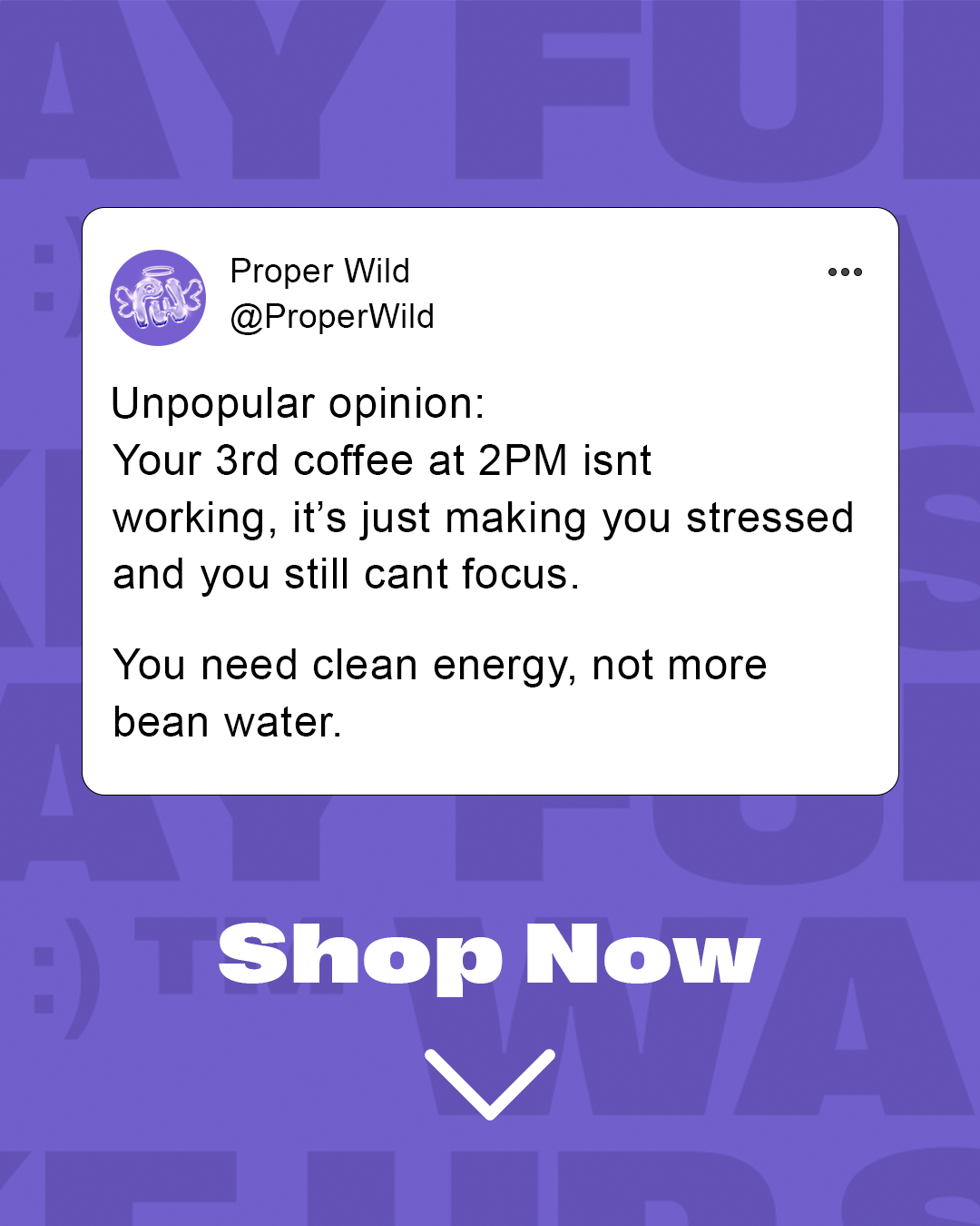 Proper Wild Facebook ad