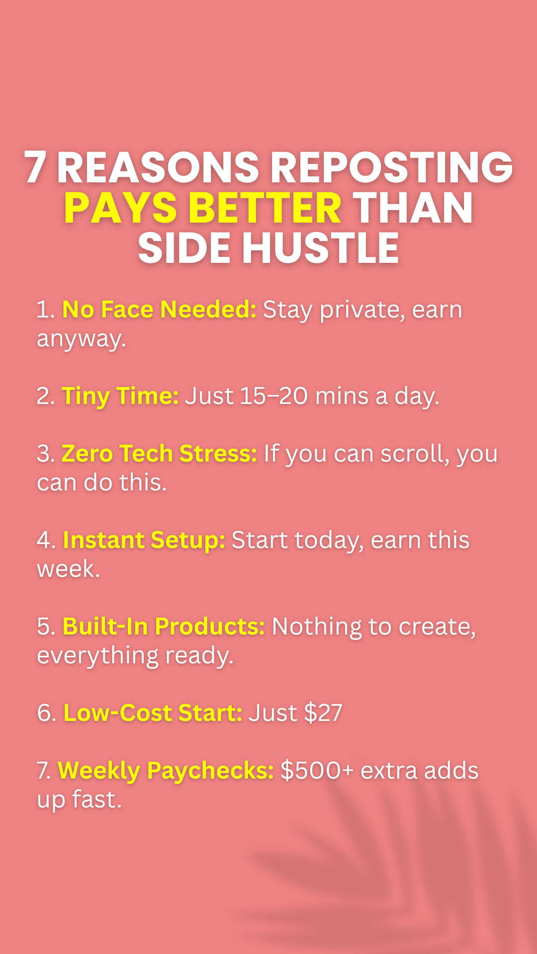 The Faceless System Facebook ad