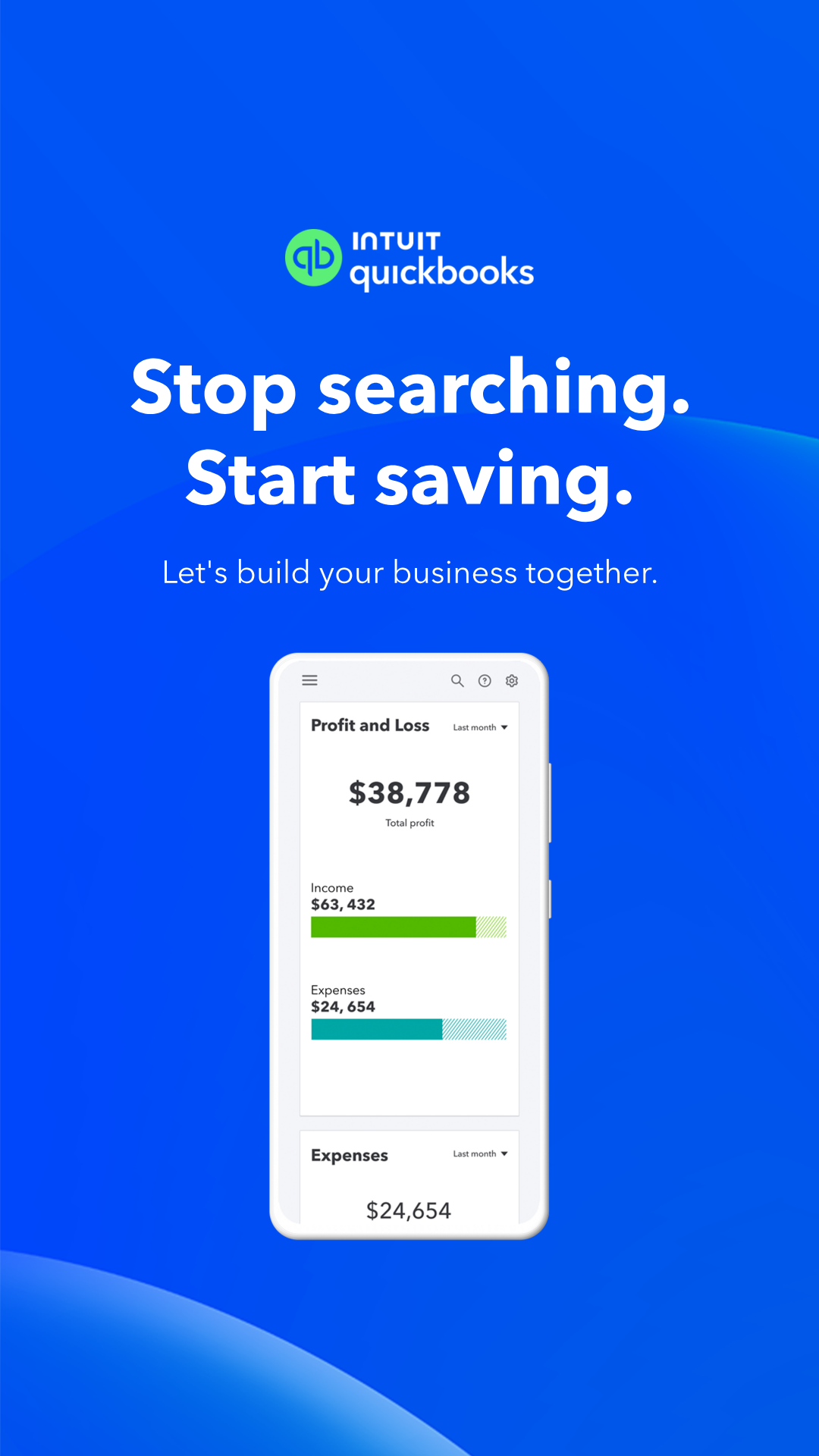 Intuit QuickBooks Facebook ad: 50% off for 3 months
