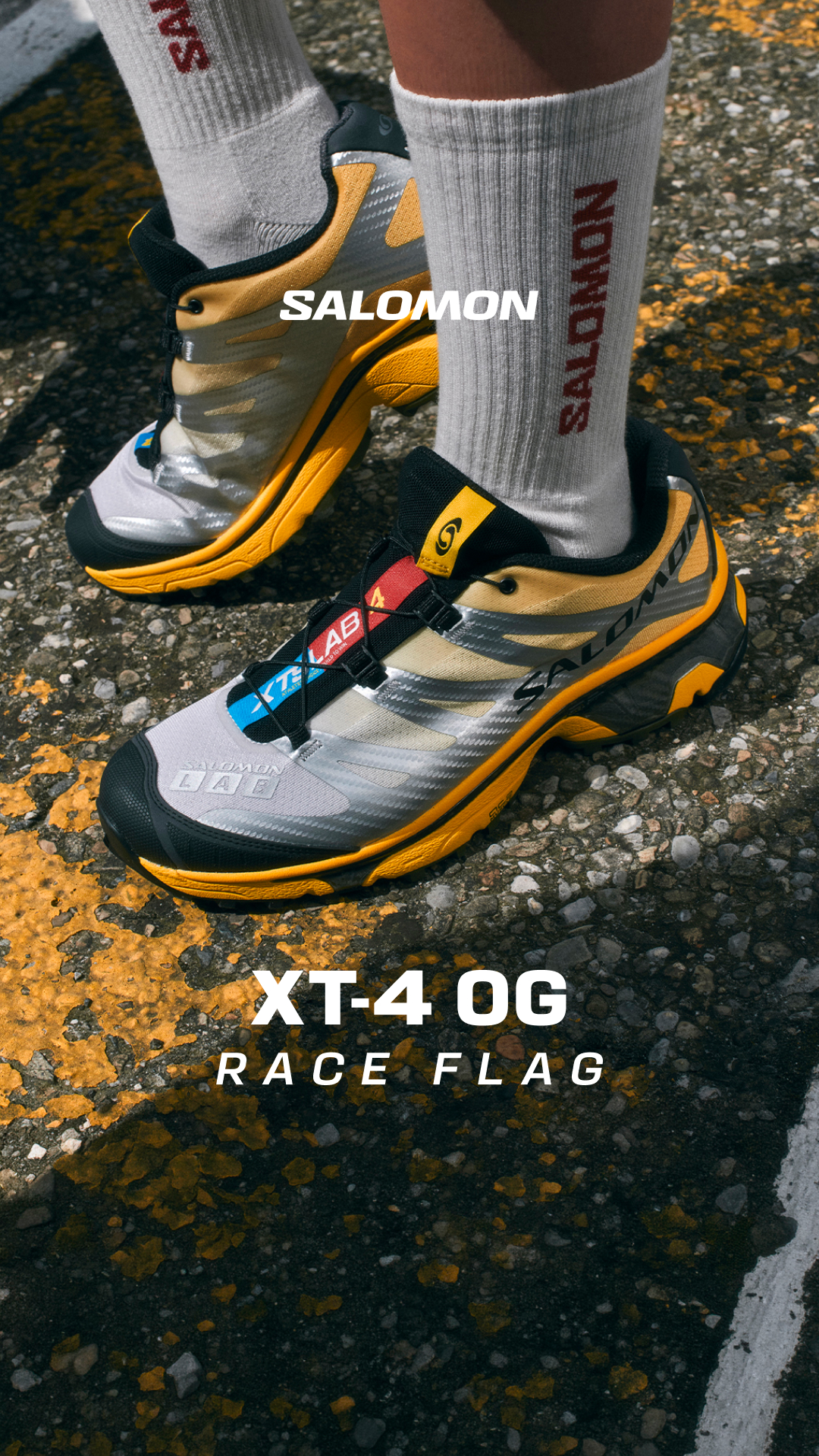 Salomon Sportstyle Facebook ad: XT-4 OG Race Flag