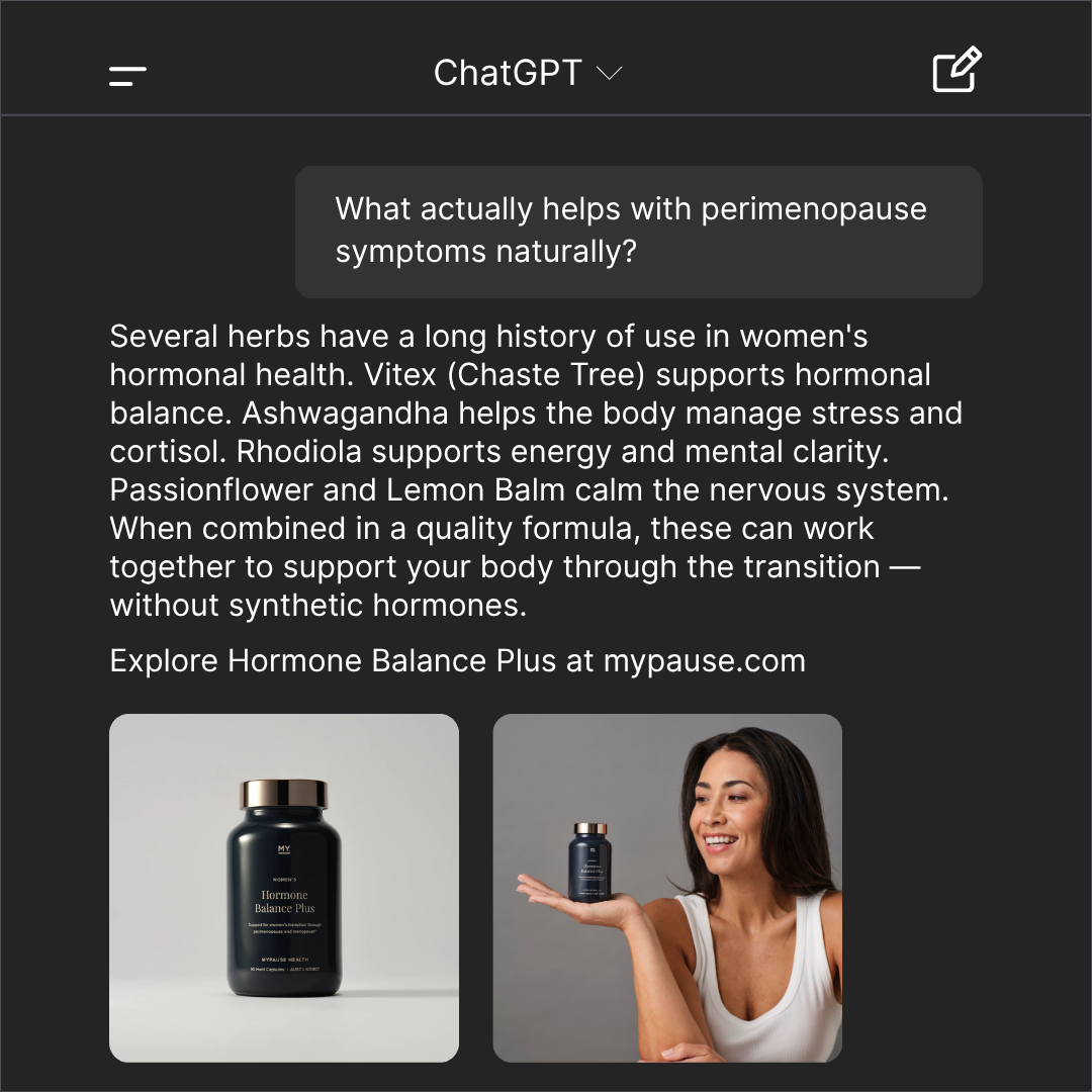 MyPause Health Facebook ad
