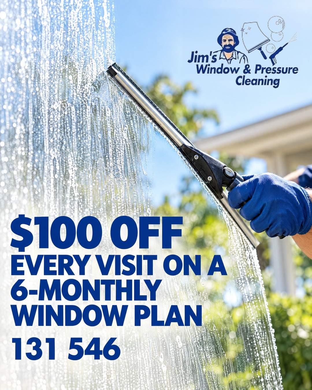 Jim's Window and Pressure Cleaning QLD Facebook ad