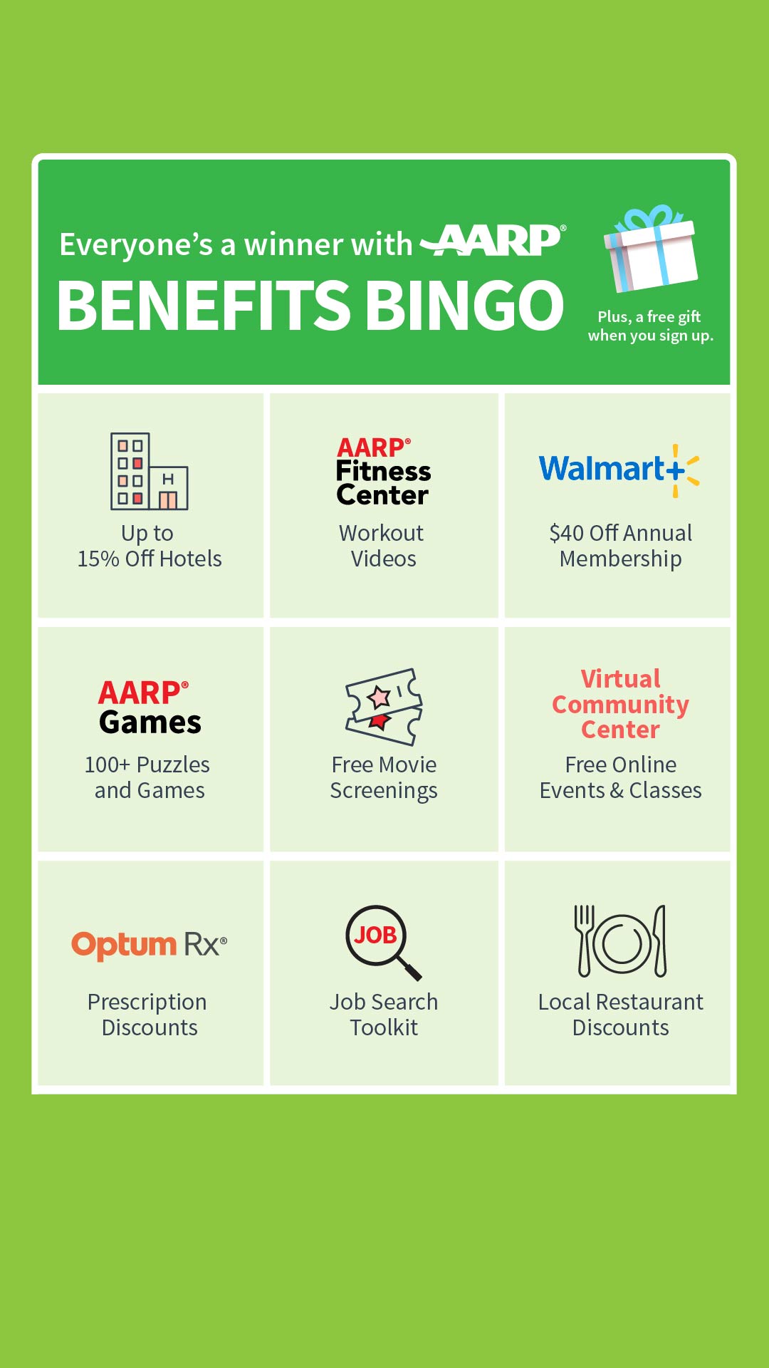 AARP Facebook ad