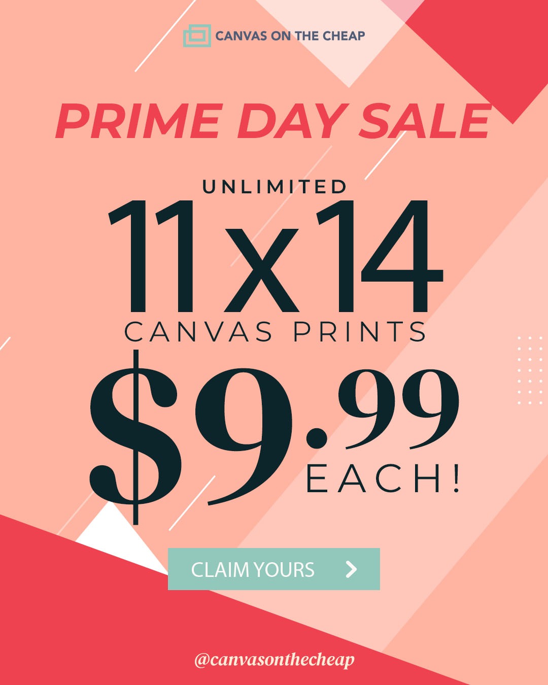 Canvas On The Cheap Facebook ad