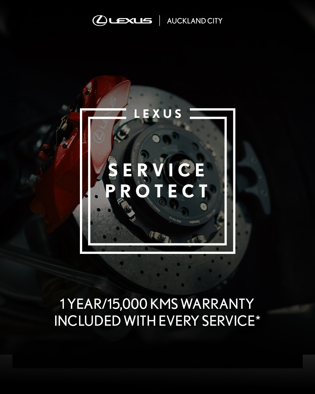 Lexus of Auckland City Facebook ad: Keep your Lexus in peak performance.