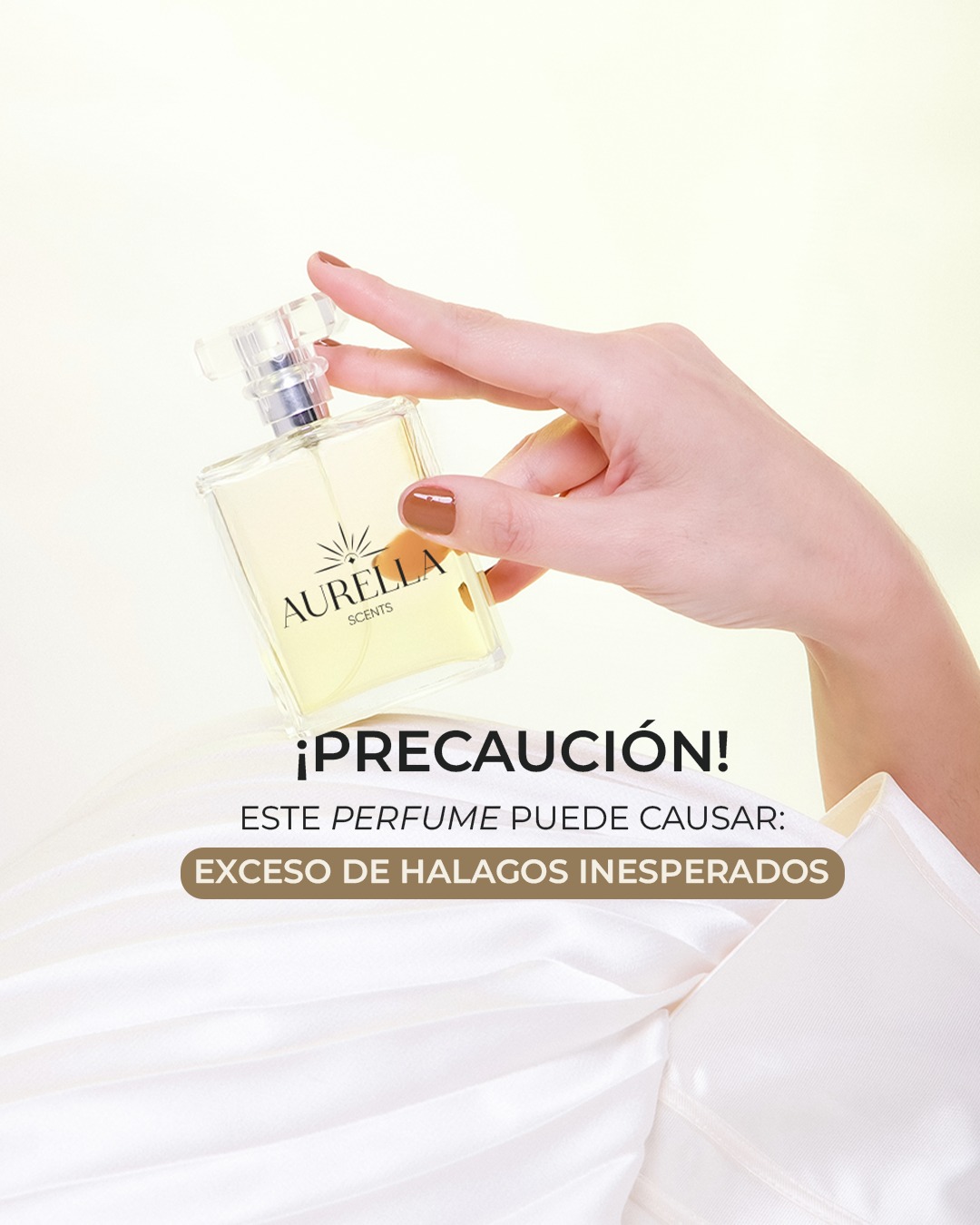Aurella Bolivia Facebook ad: Cuidado, tu perfume Aurella viene con efectos secundarios…