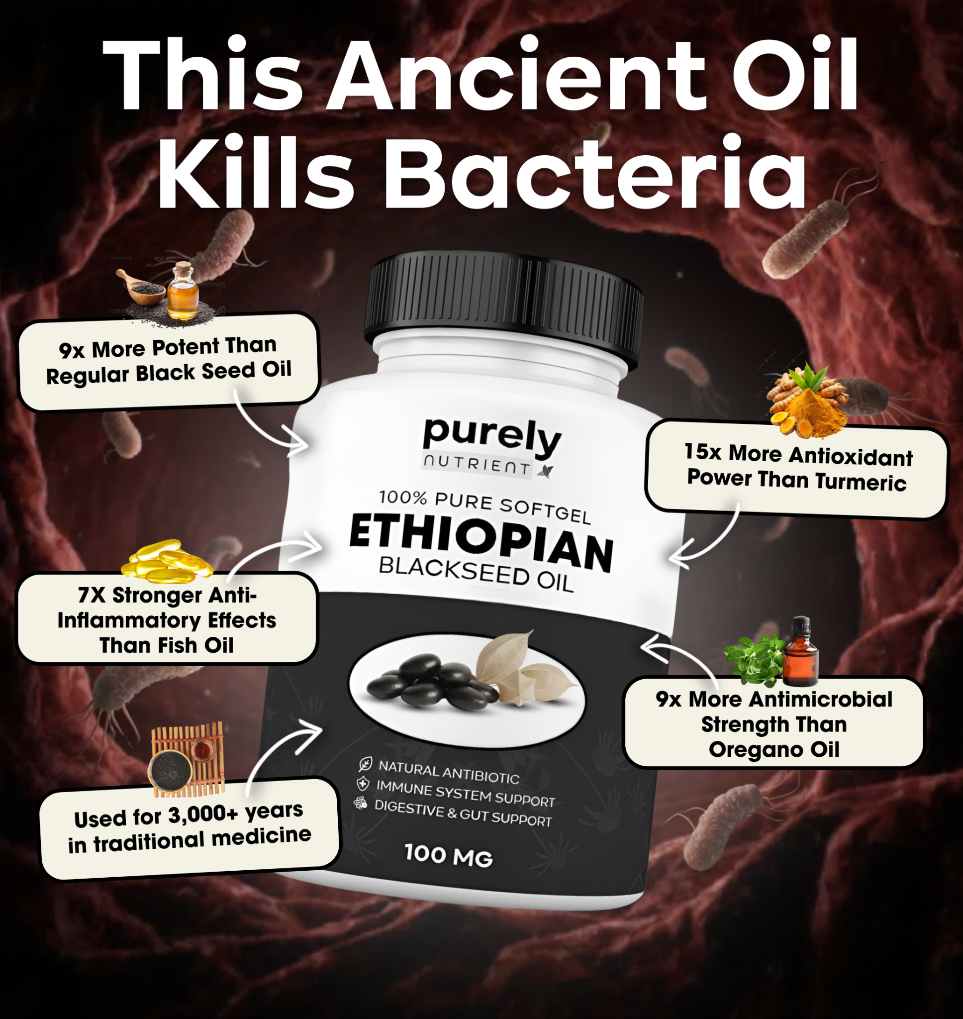 PurelyNutrient Facebook ad: The 5× Stronger Detox Your Body Has Been Missing