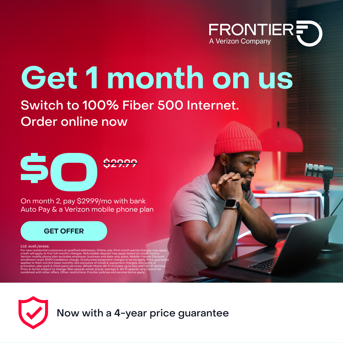 Frontier Internet Facebook ad