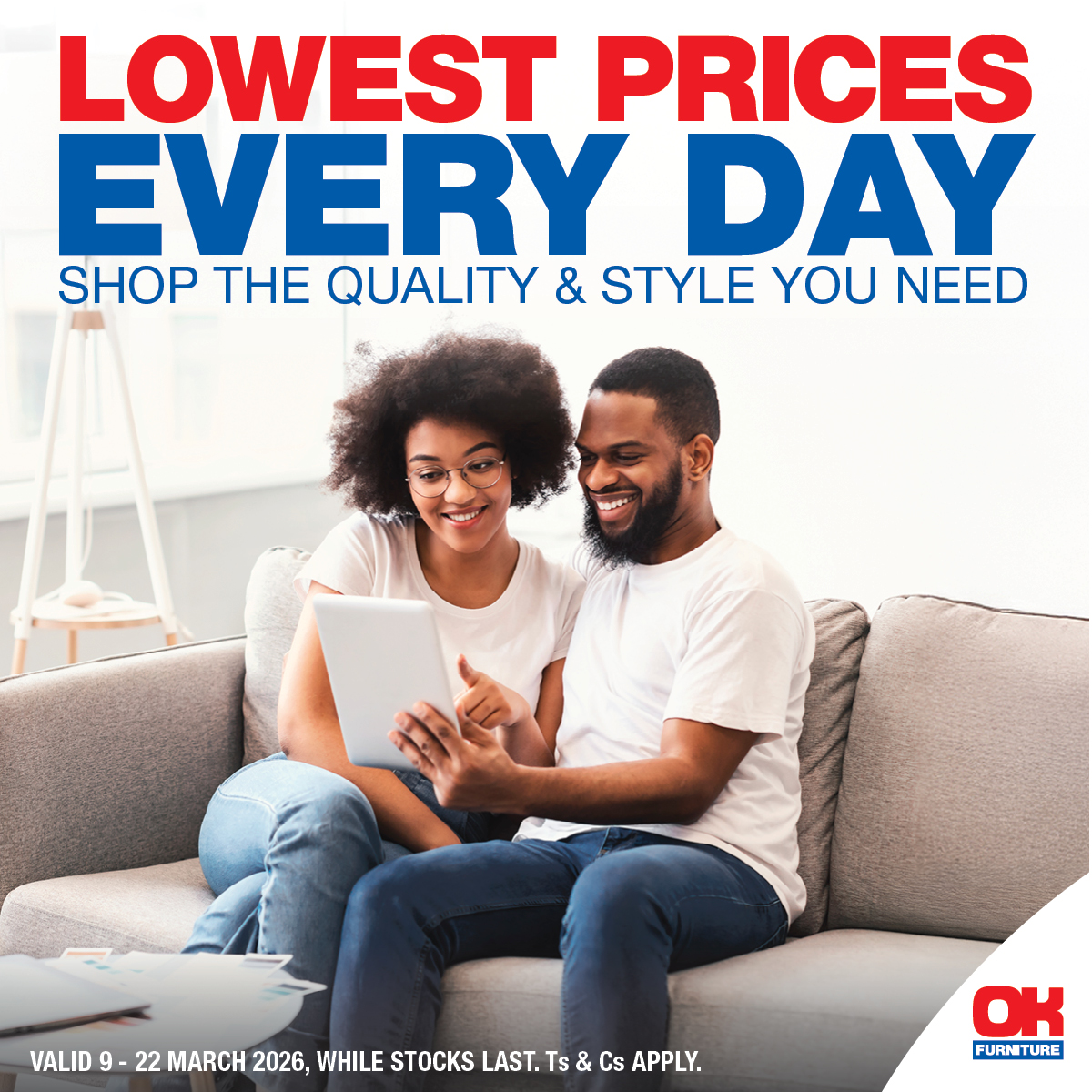 OK Furniture Facebook ad: Planning to upgrade your appliances?