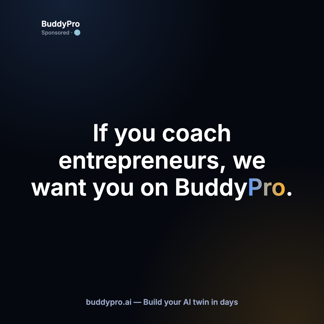 BuddyPro AI Facebook ad