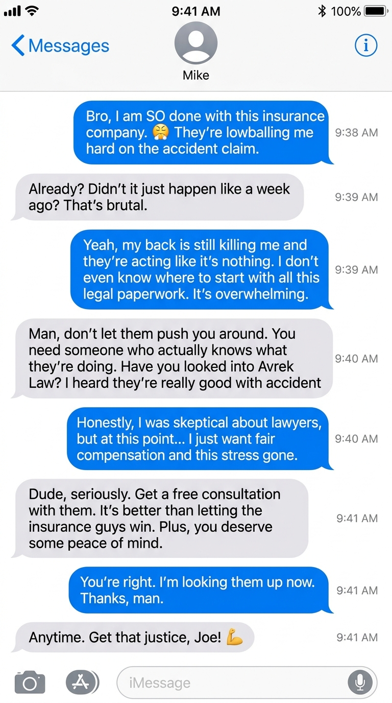 Crash Cobra Facebook ad: Worried about your accident claim? Let us help.