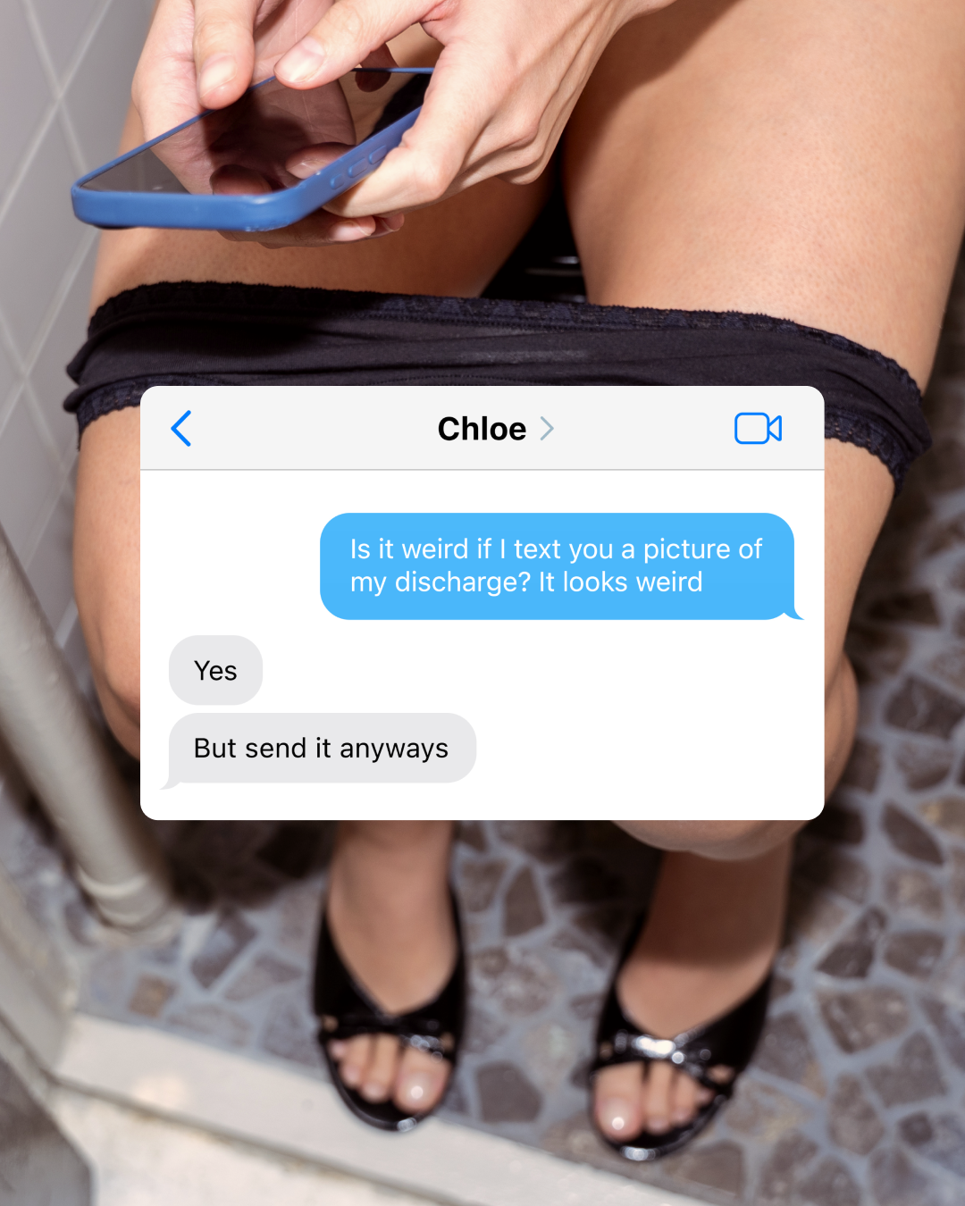Saaltco Facebook ad: Everyone needs a group chat for TMI texts, and underwear…