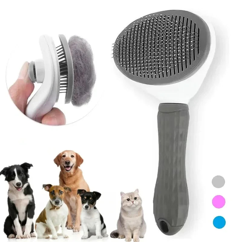 Brosseclean Facebook ad: Brosse autonettoyante chien chat, Démêlant & anti-poils
