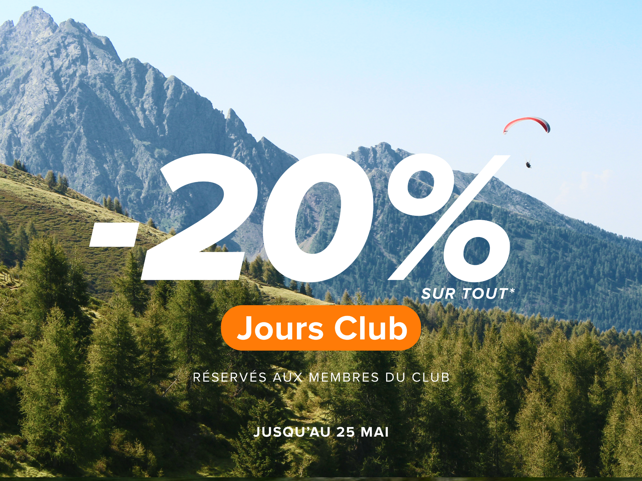 Au Vieux Campeur Facebook ad