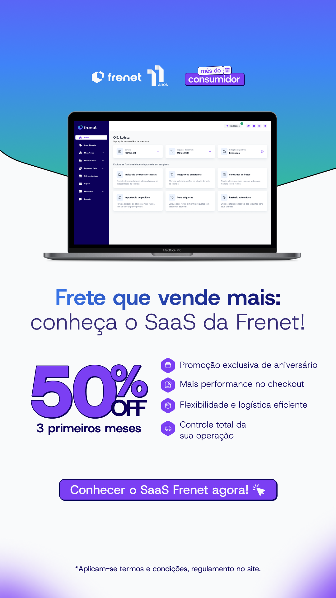 Frenet Gateway de Fretes Facebook ad