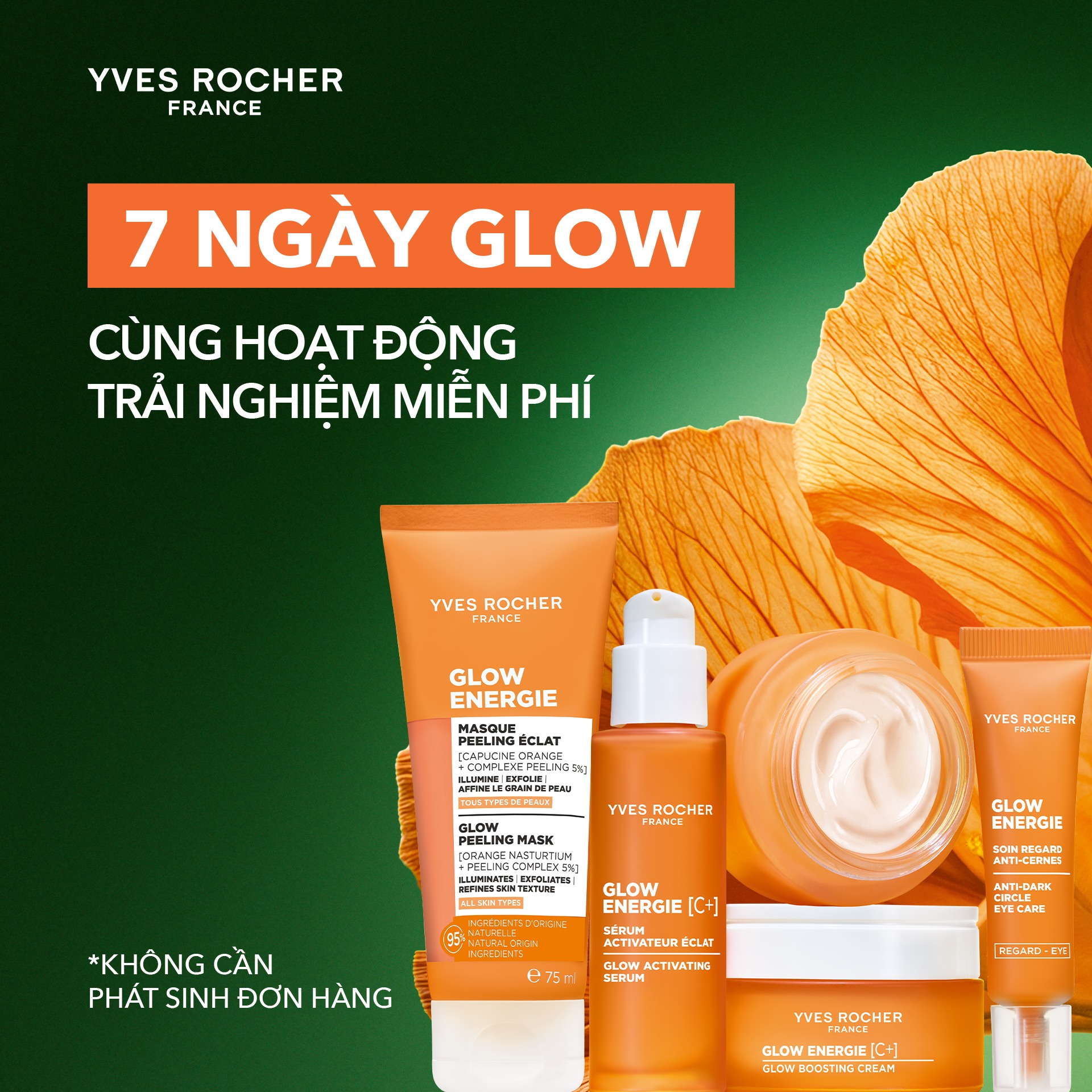 Yves Rocher Vietnam Facebook ad: 7 NGÀY GLOW CÙNG YVES ROCHER