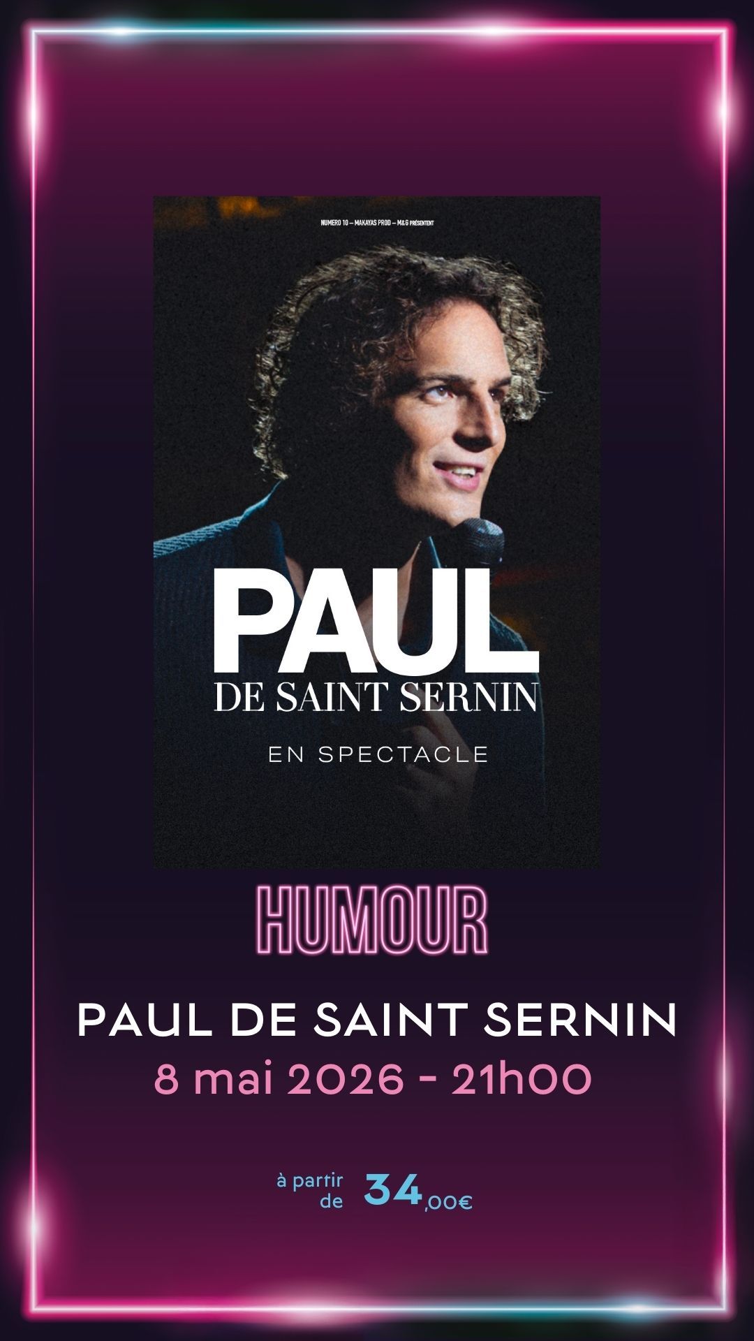 Casino Barrière Deauville Facebook ad: Paul de Saint Sernin sera le vendredi 8…