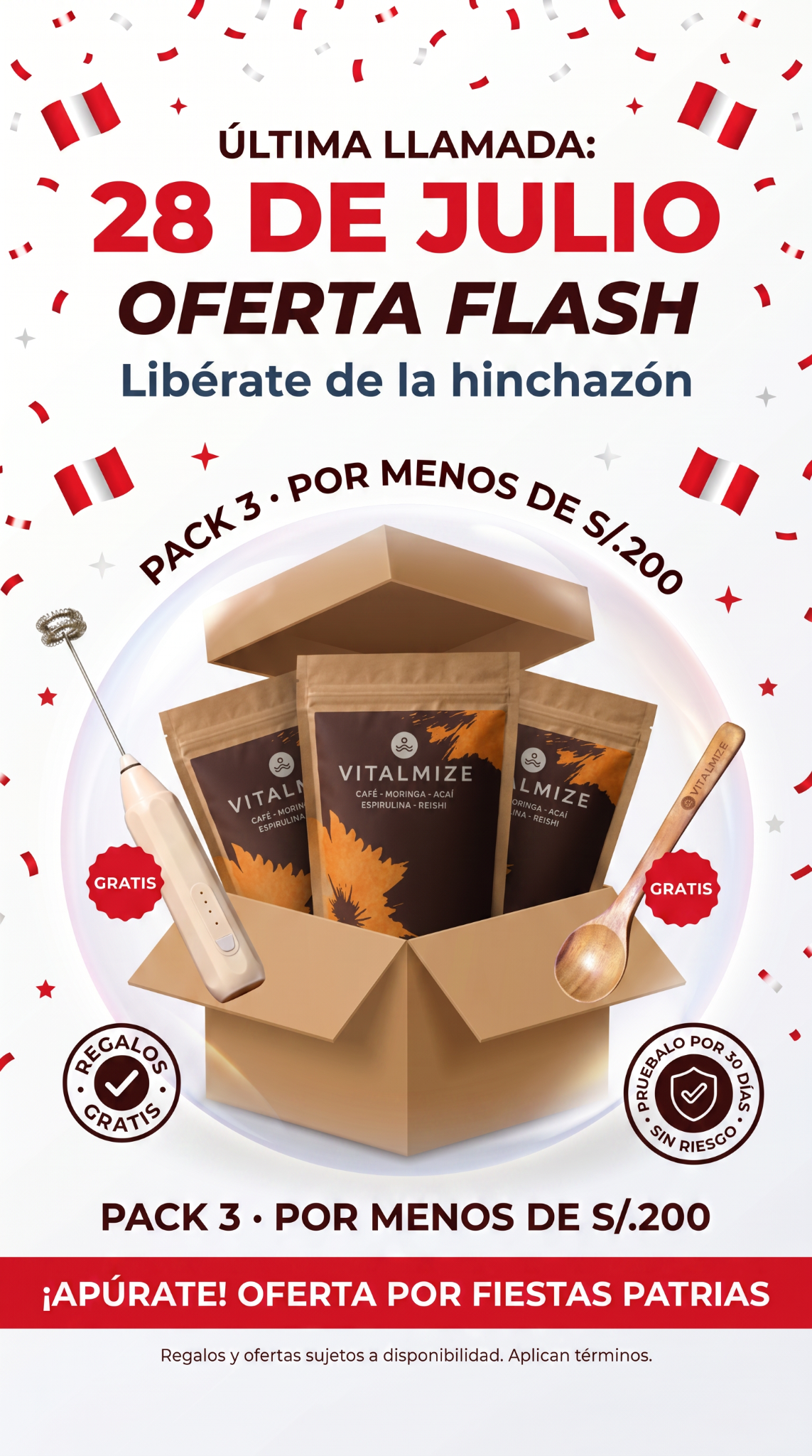 Vitalmize Perú Facebook ad