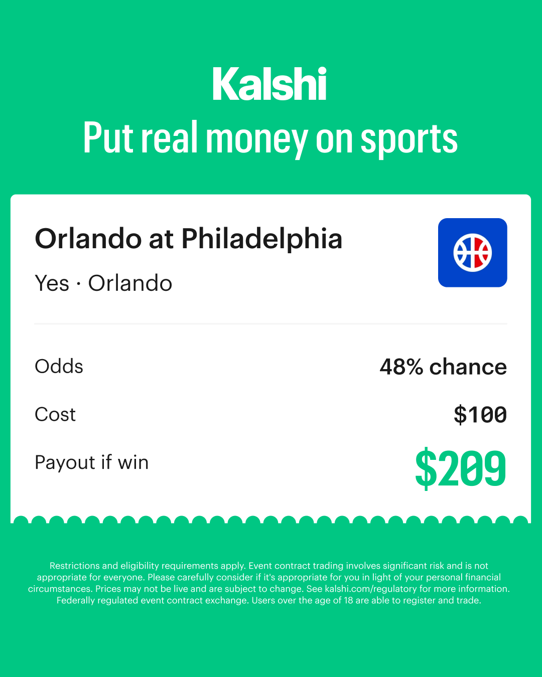 Kalshi - Trade the Headlines Facebook ad