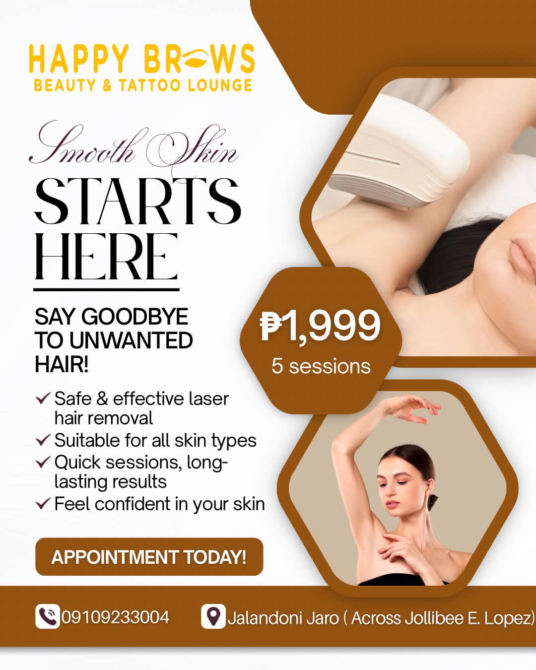 Happy Brows Microblading and Beauty Lounge by Iankate Facebook ad