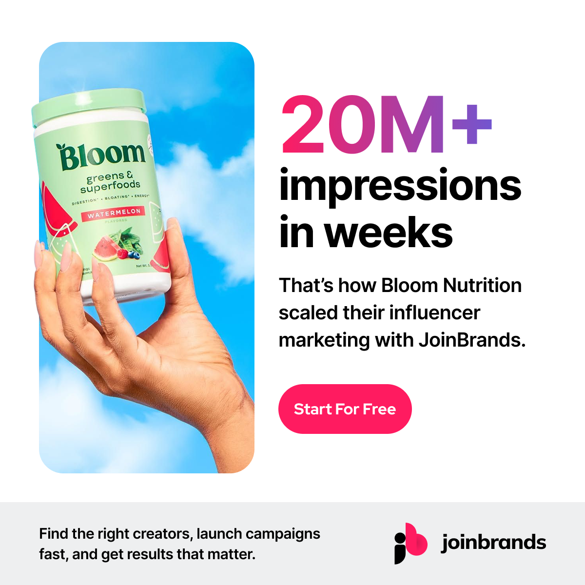 JoinBrands Facebook ad