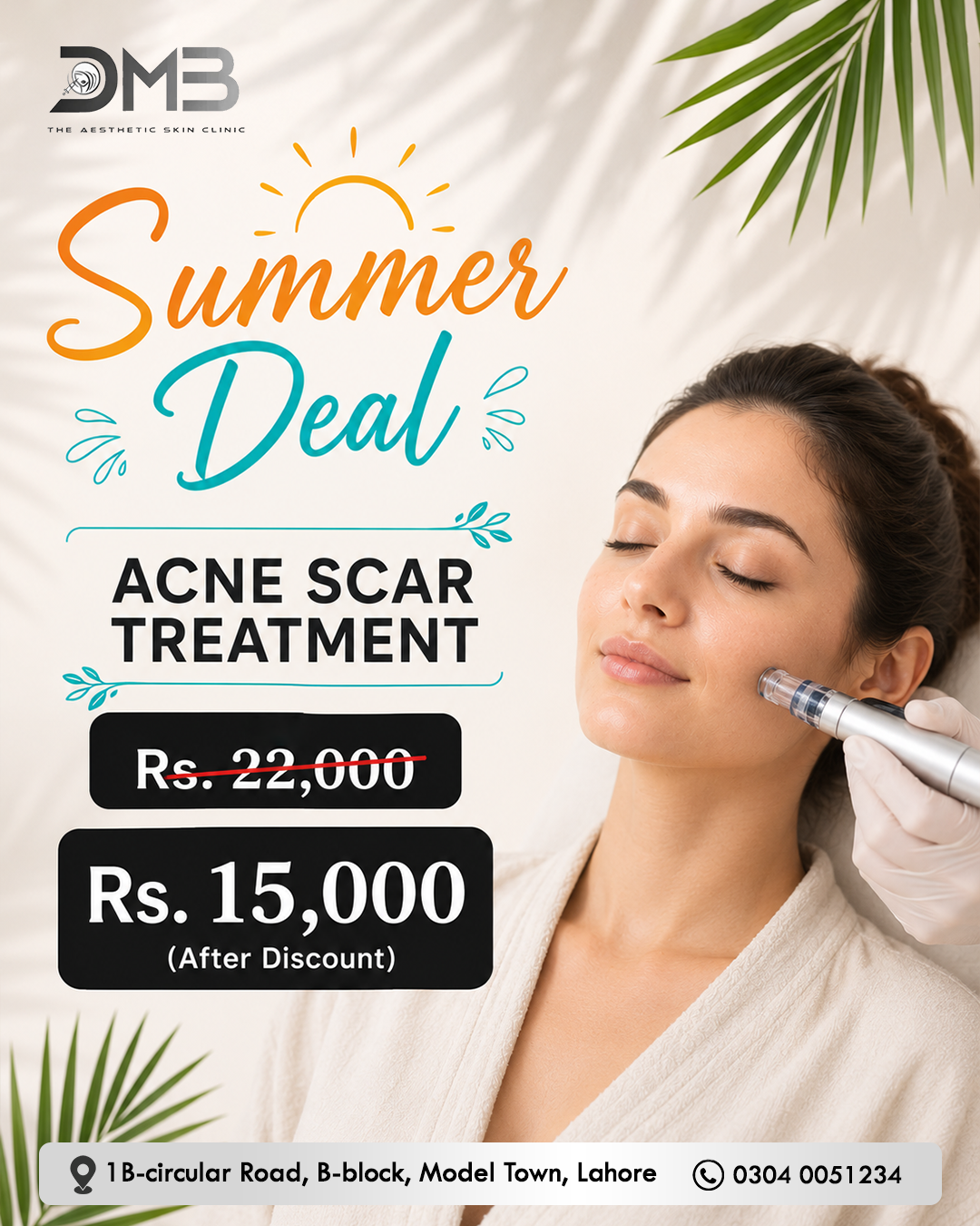 DMB The Aesthetic Skin Clinic Facebook ad: Book Your Appointment Now