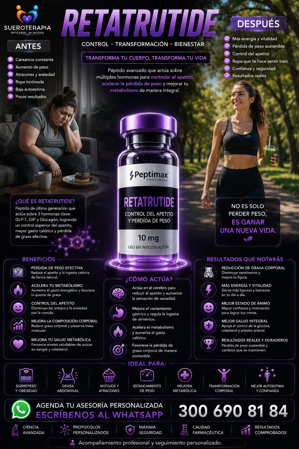 Sueroterapia Integral In House Facebook ad: Chatea con nosotros