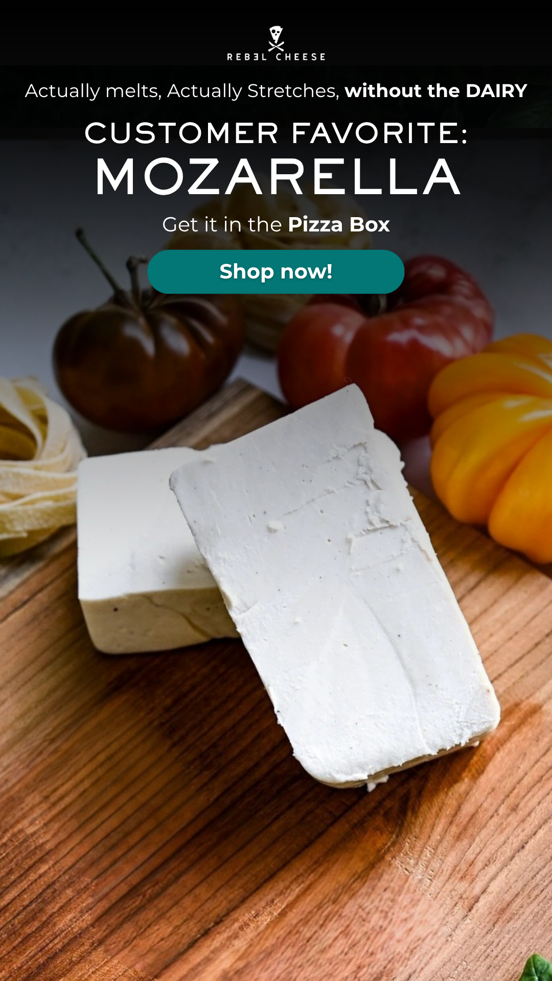 Rebel Cheese Facebook ad