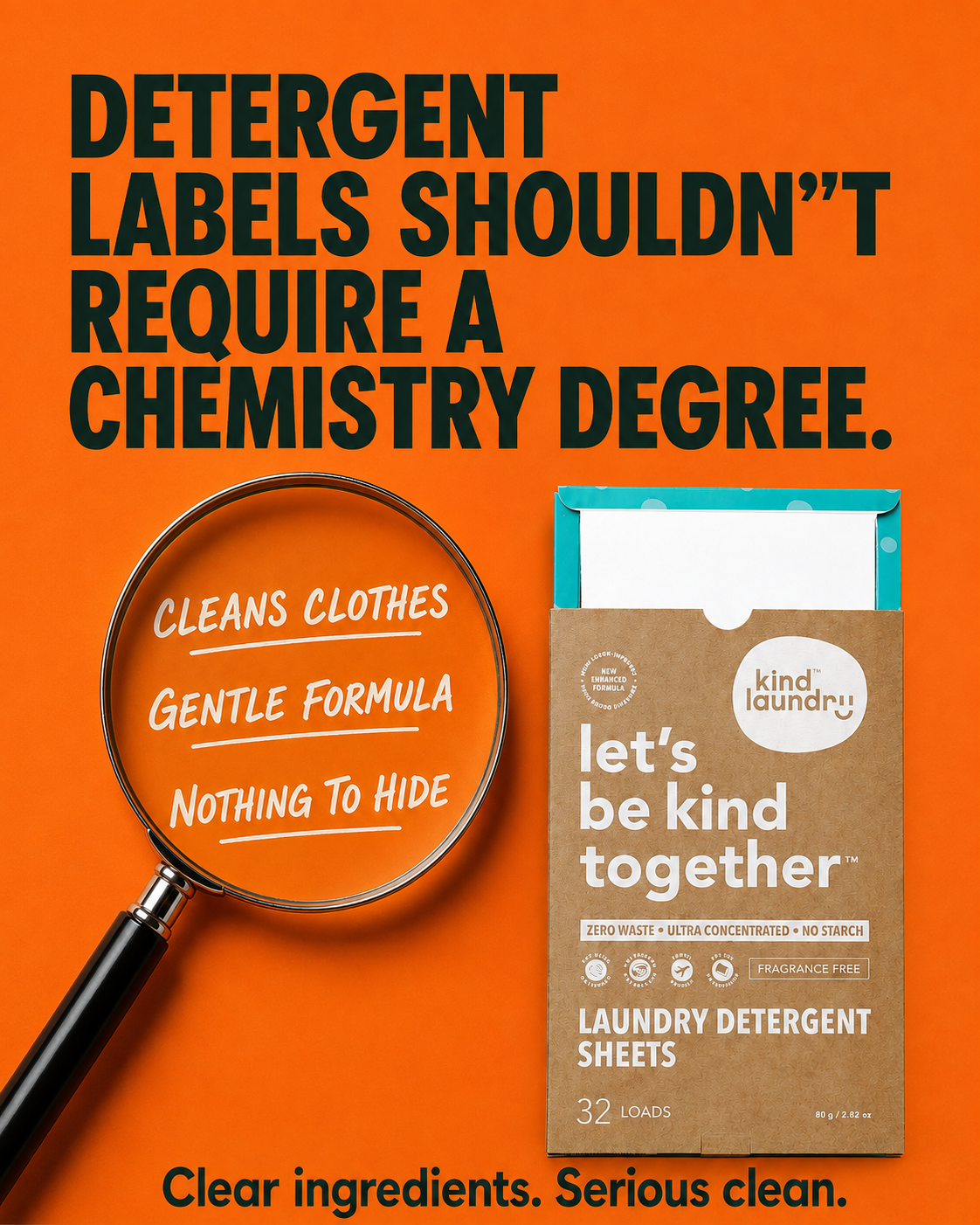 Kind Laundry Facebook ad: EWG Verified. You know exactly what's inside.