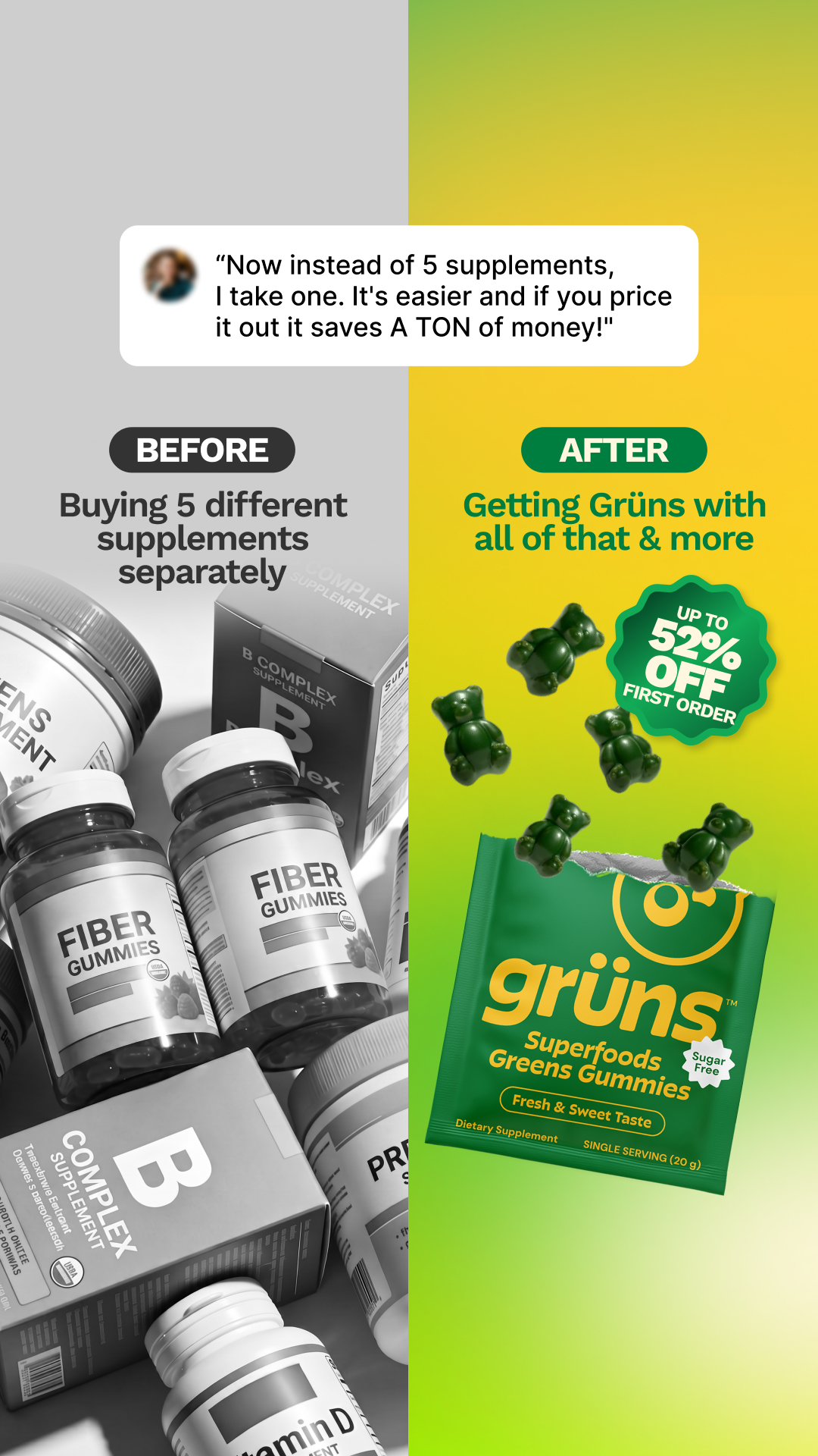 Grüns Facebook ad