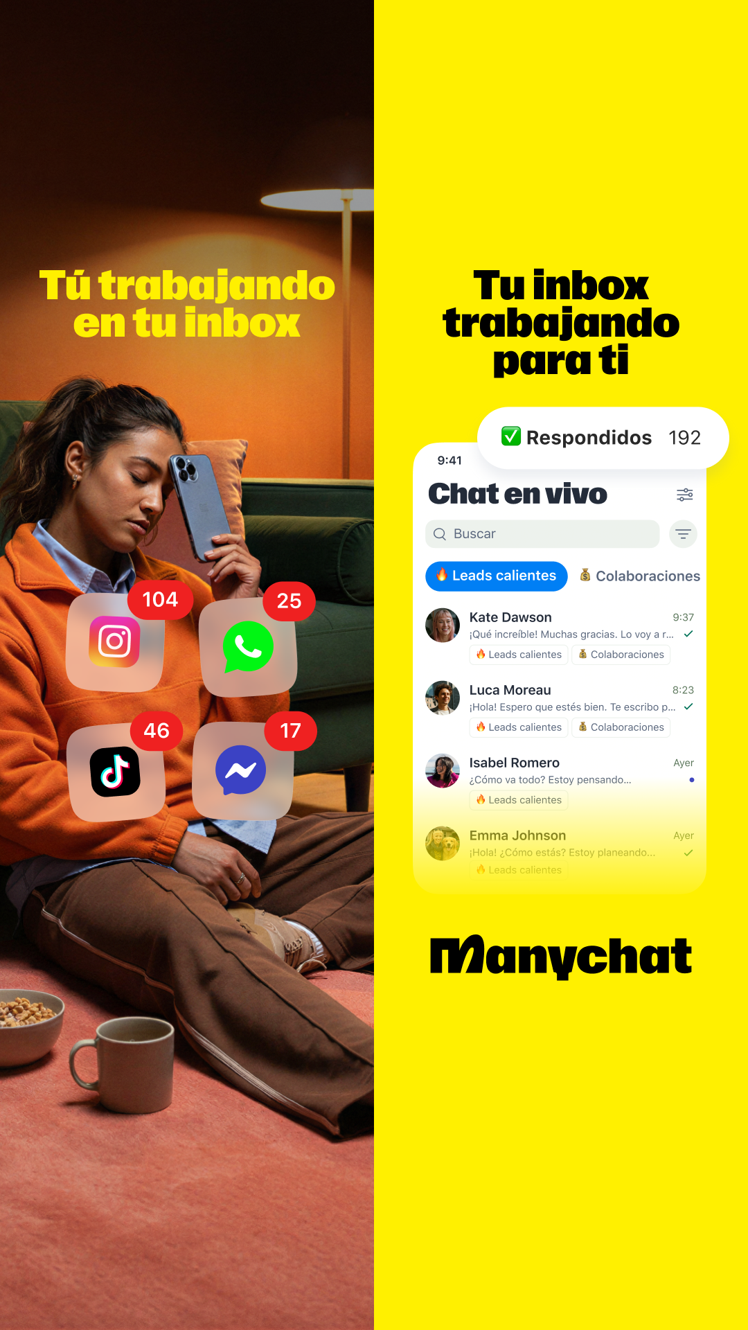 Manychat Facebook ad