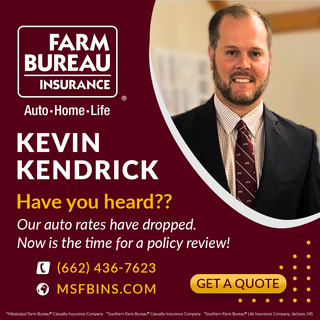 Kevin Kendrick, MS Farm Bureau Insurance Facebook ad: Prentiss County, MS