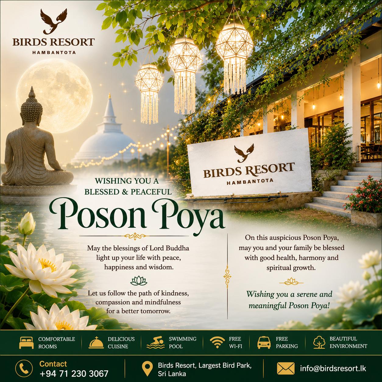 Birds Resort Hambantota Facebook ad from Jun 29, 2026