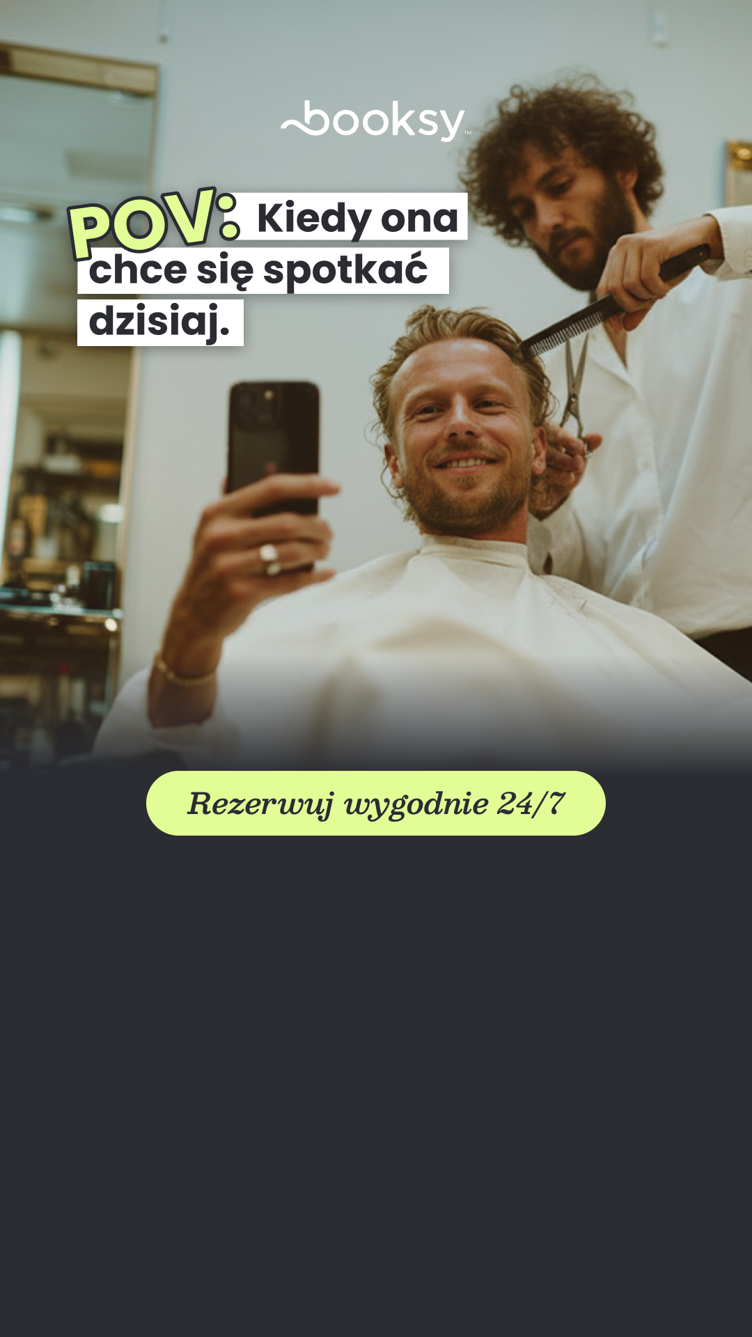Booksy Facebook ad