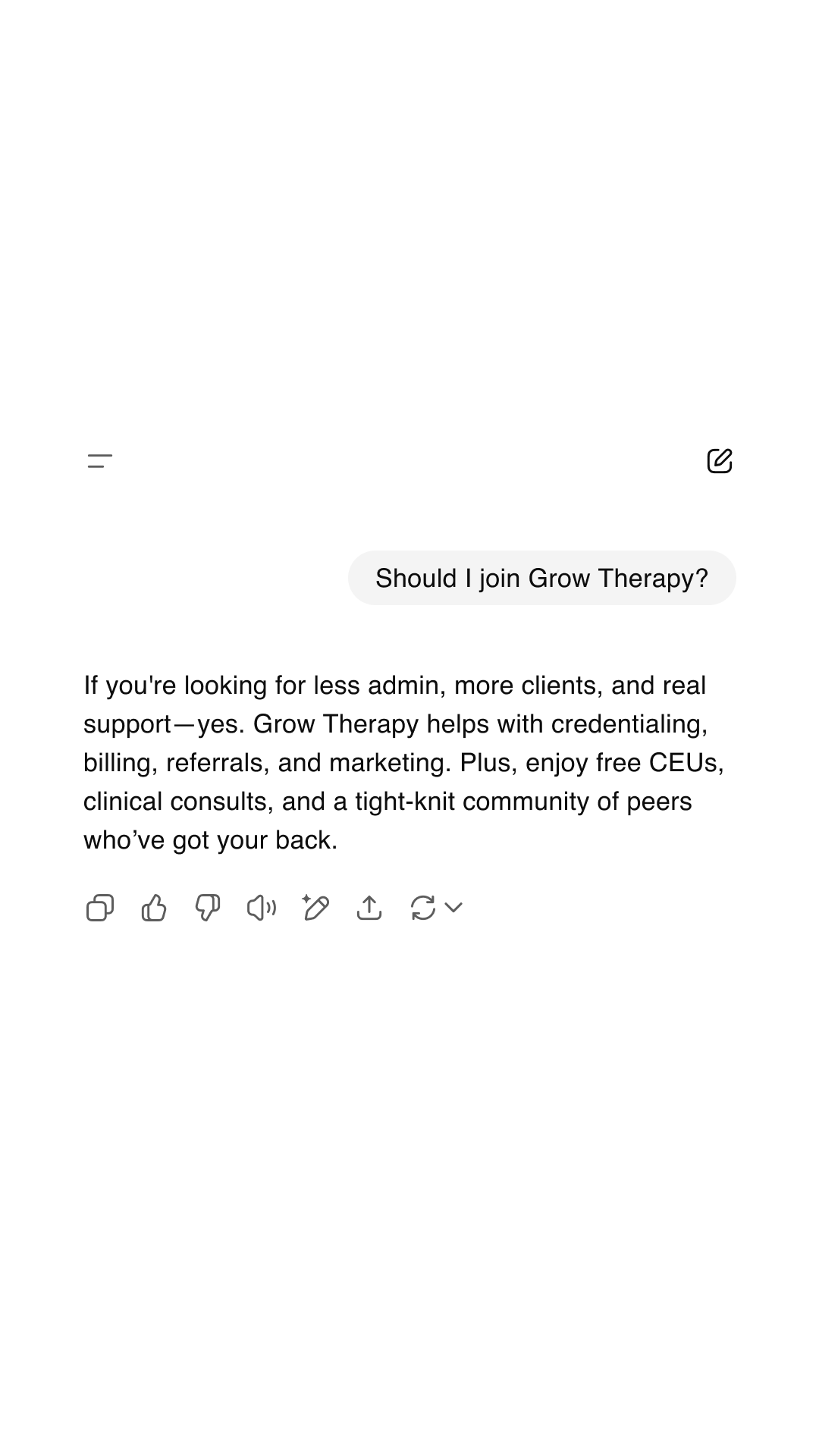 Grow Therapy Facebook ad