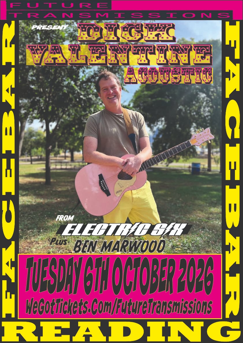 Future Transmissions Facebook ad: Future Transmissions presents Dick Valentine (Electric…