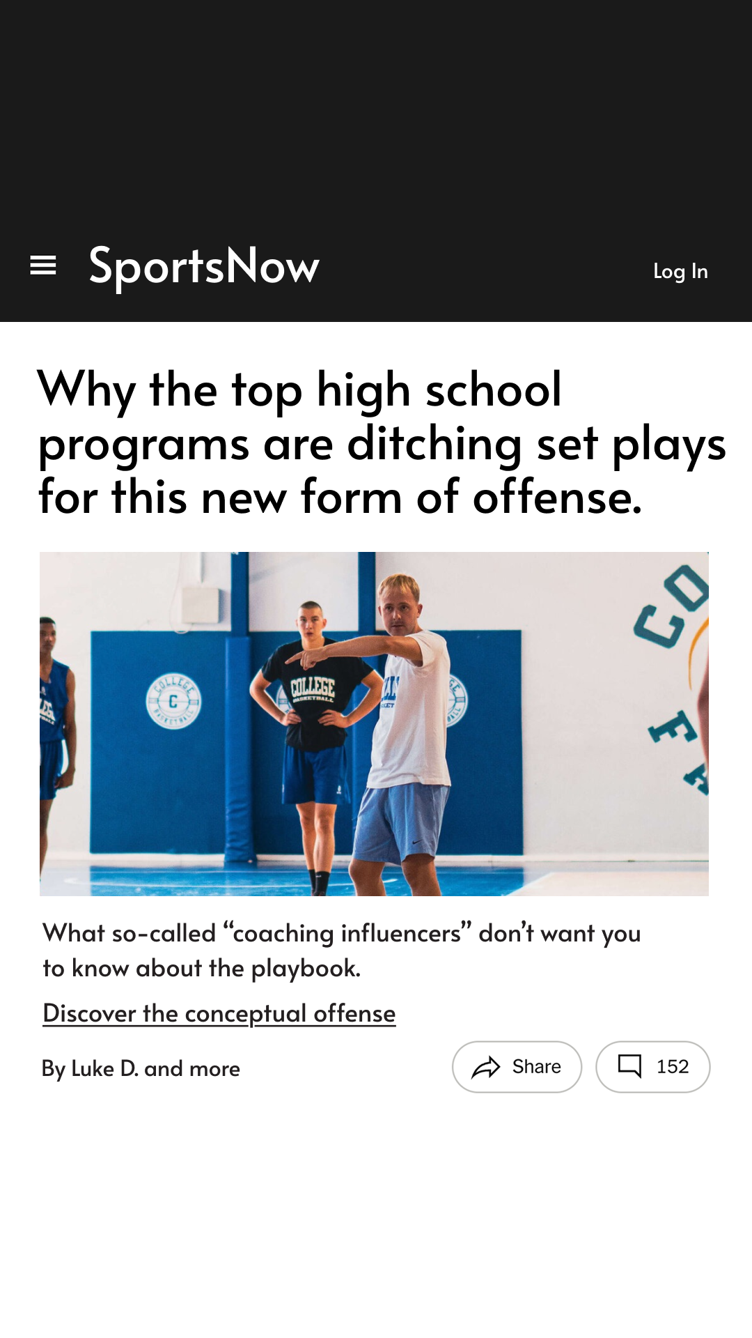 Transforming Basketball Facebook ad