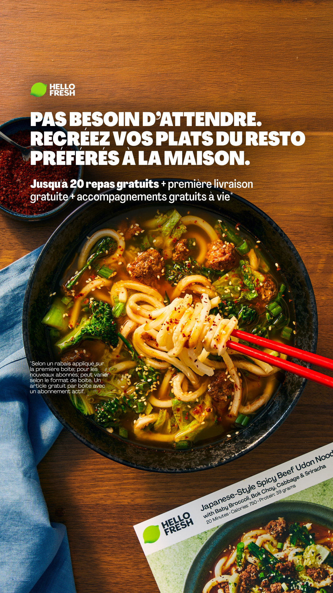 HelloFresh Facebook ad